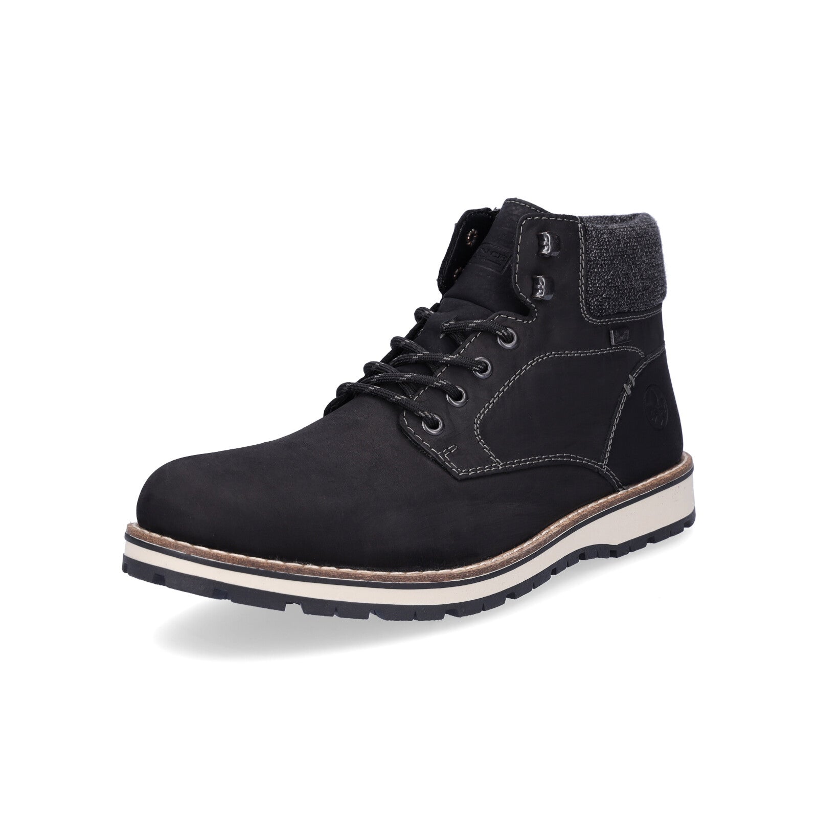 Rieker men's lace-up boot black