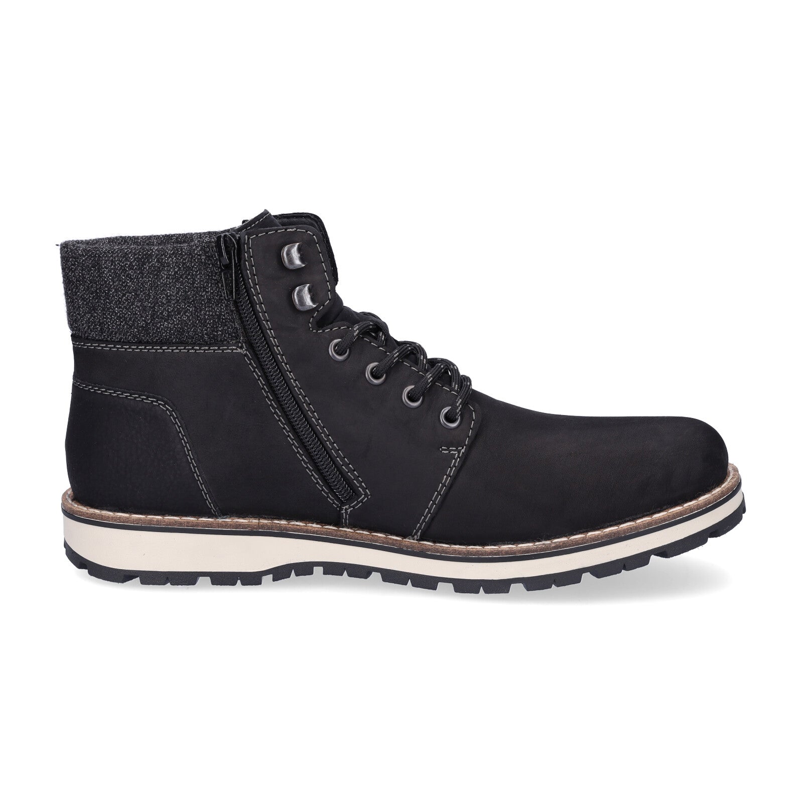 Rieker men's lace-up boot black