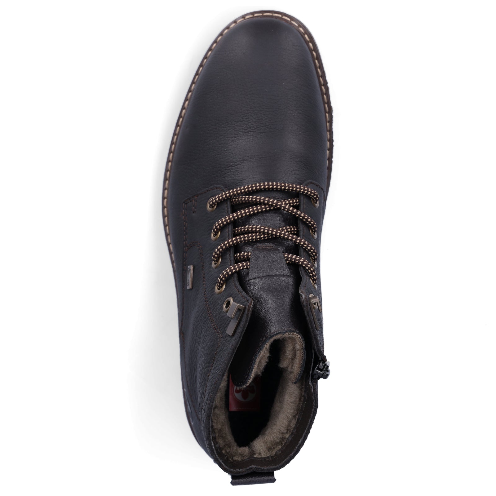 Rieker men's lace-up boot brown
