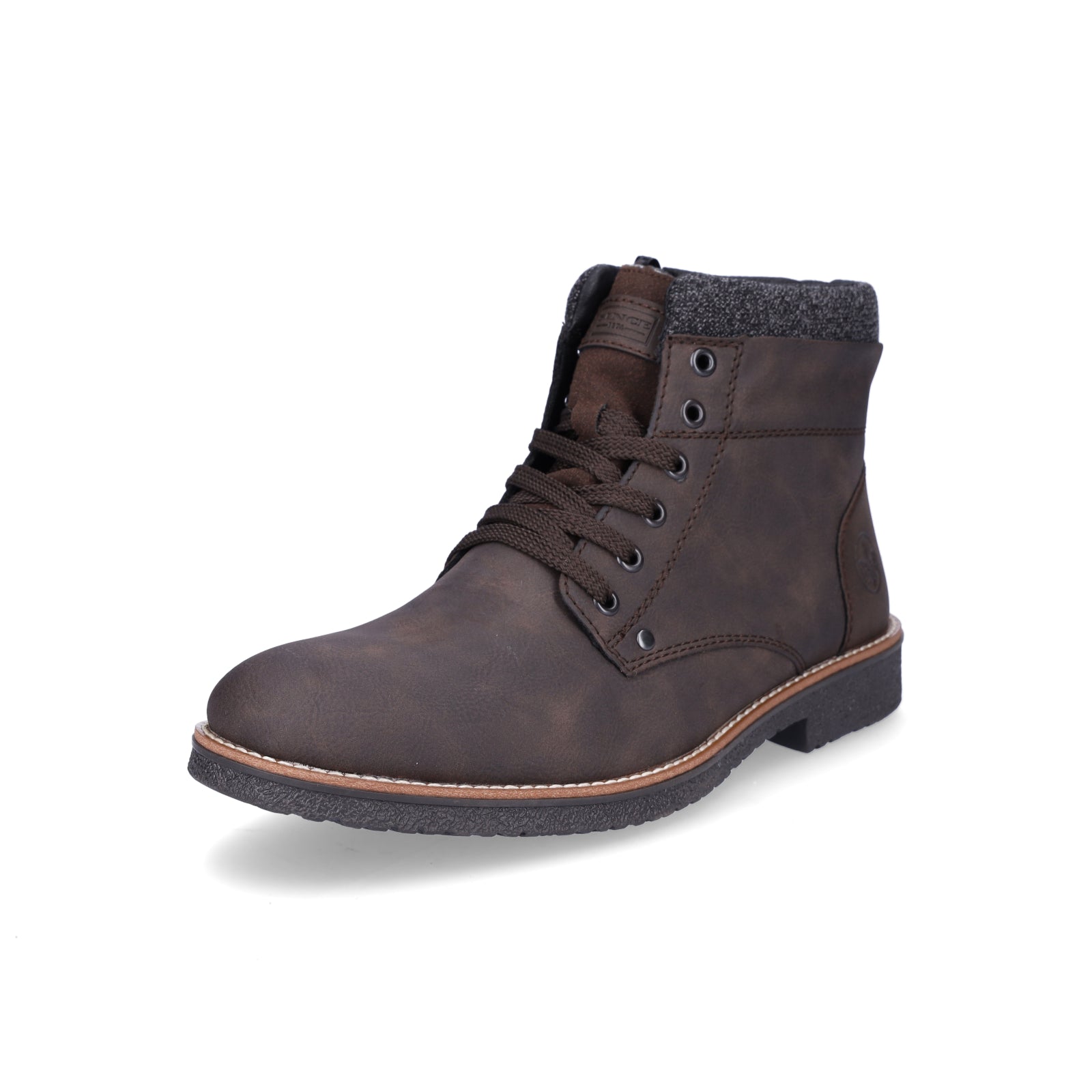 Rieker men's lace-up boot brown