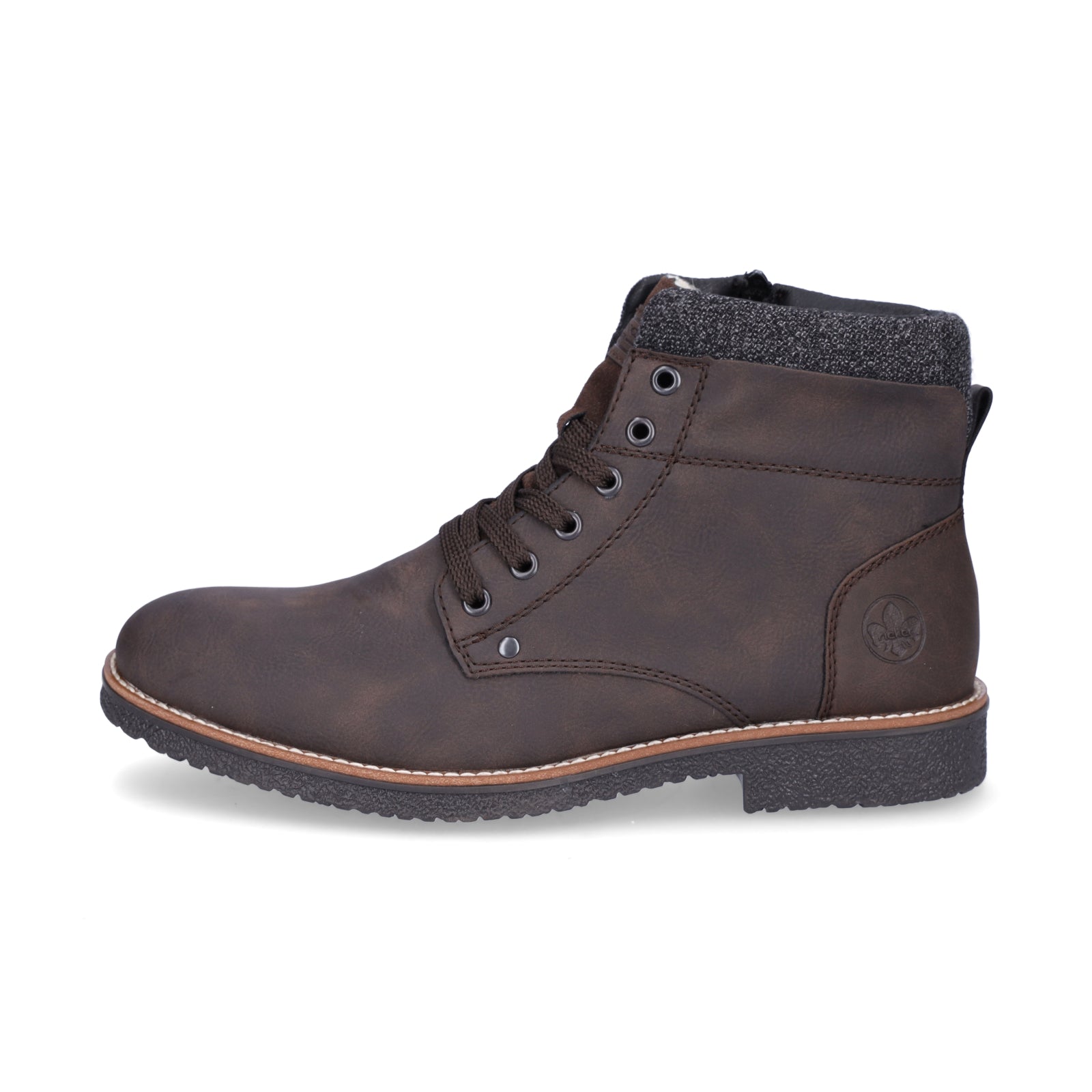 Rieker men's lace-up boot brown