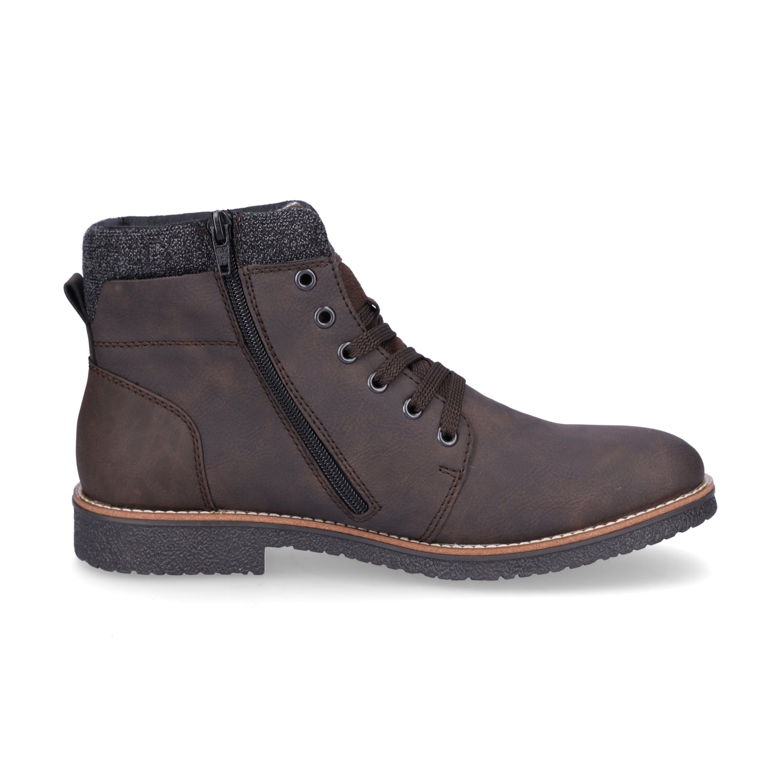 Rieker men's lace-up boot brown