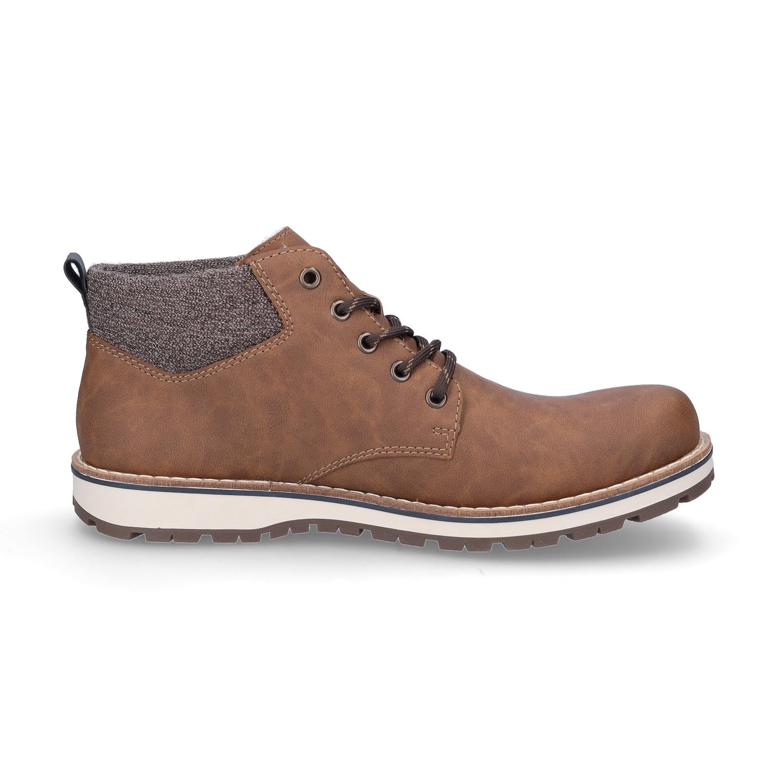 Rieker men's lace-up boot brown