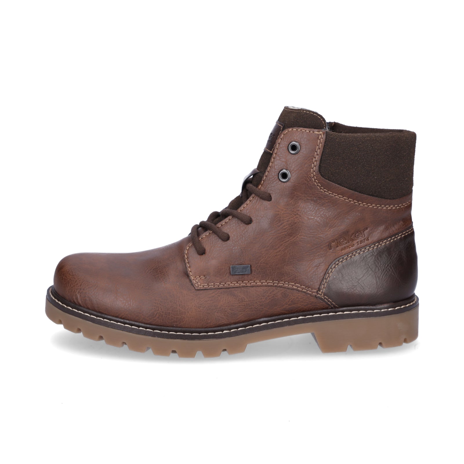 Rieker men's lace-up boot brown
