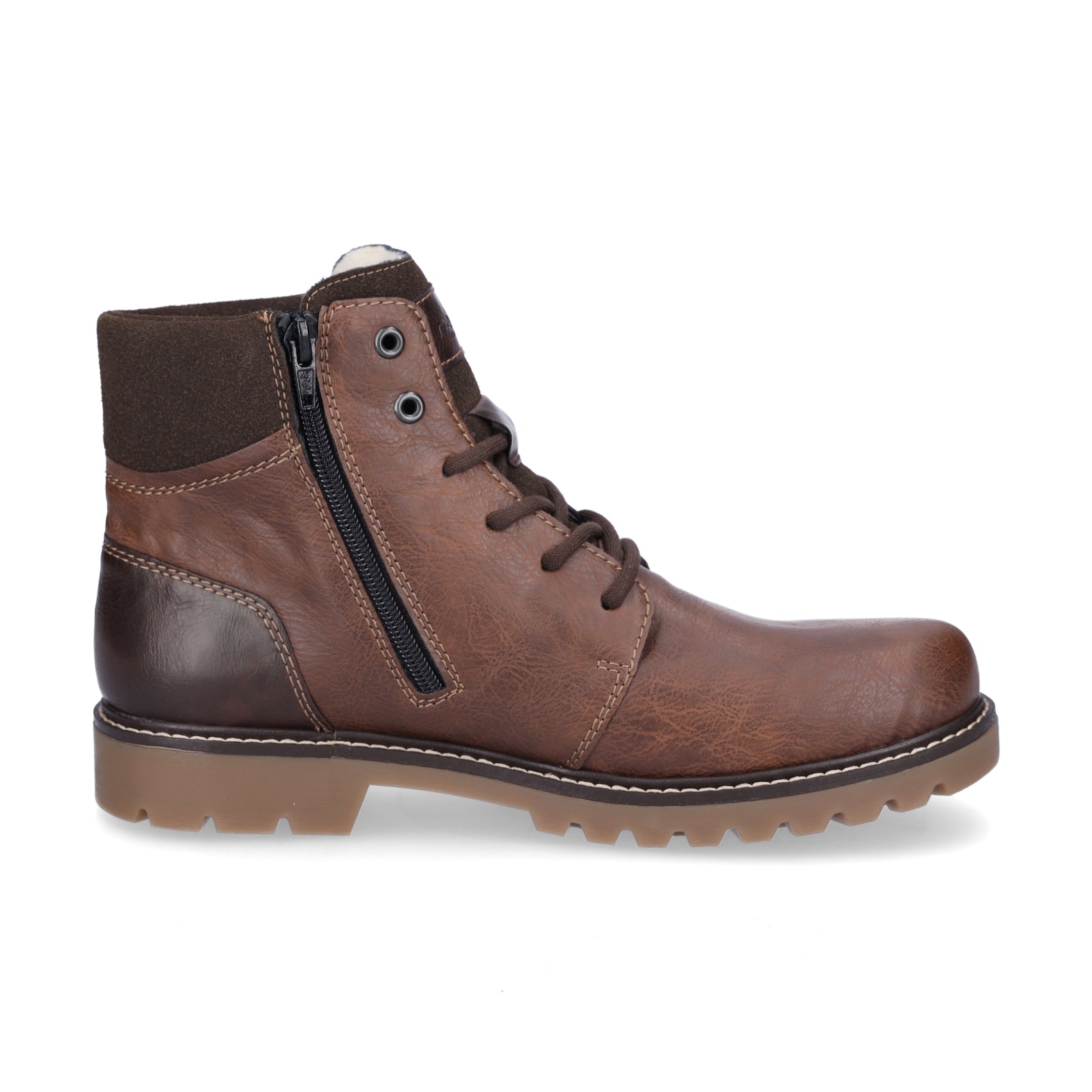 Rieker men's lace-up boot brown