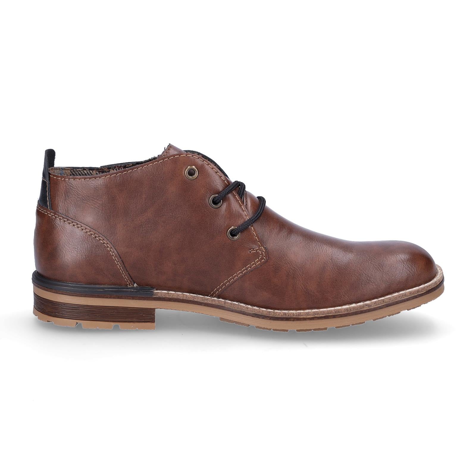 Rieker men's lace-up boot brown