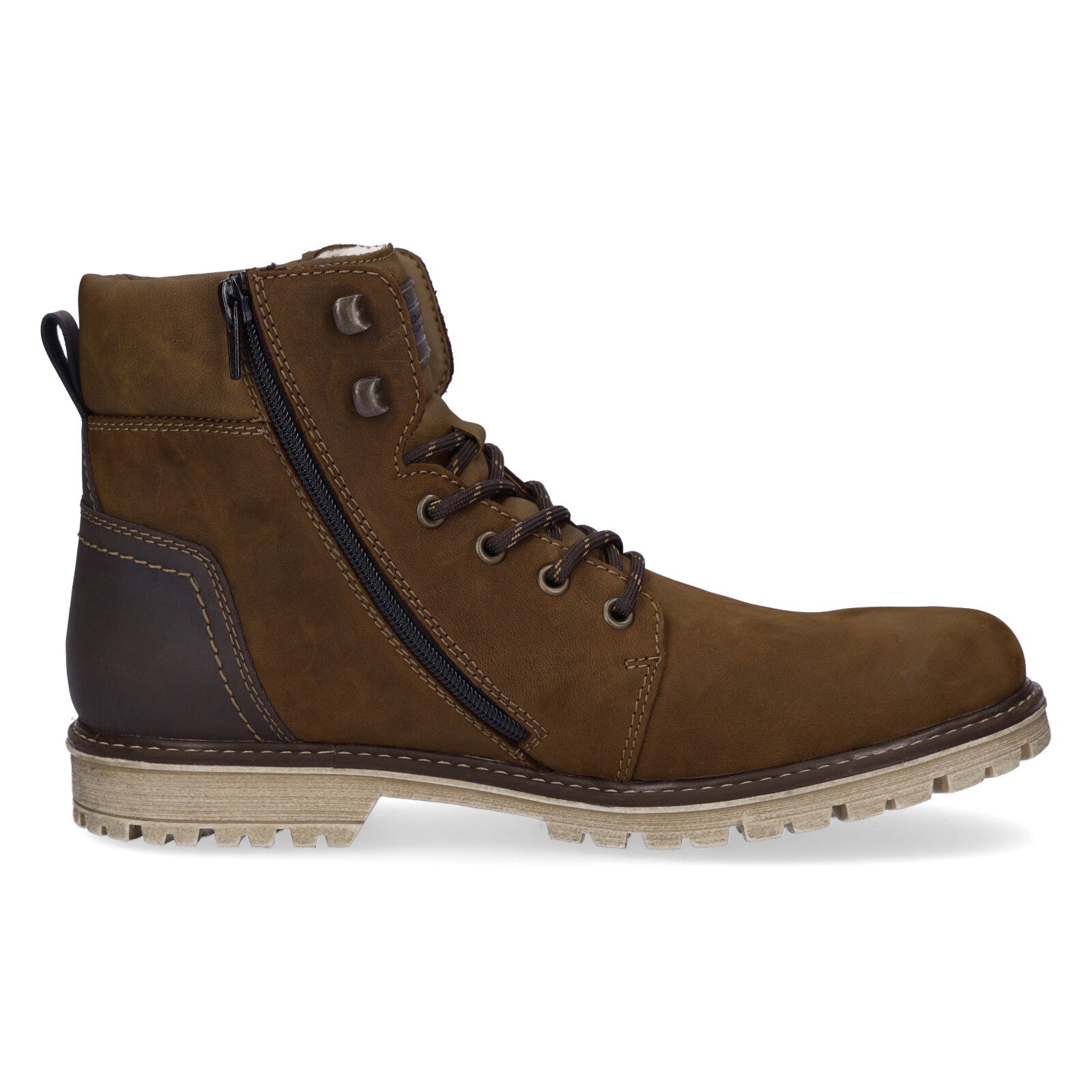 Rieker men's lace-up boot brown