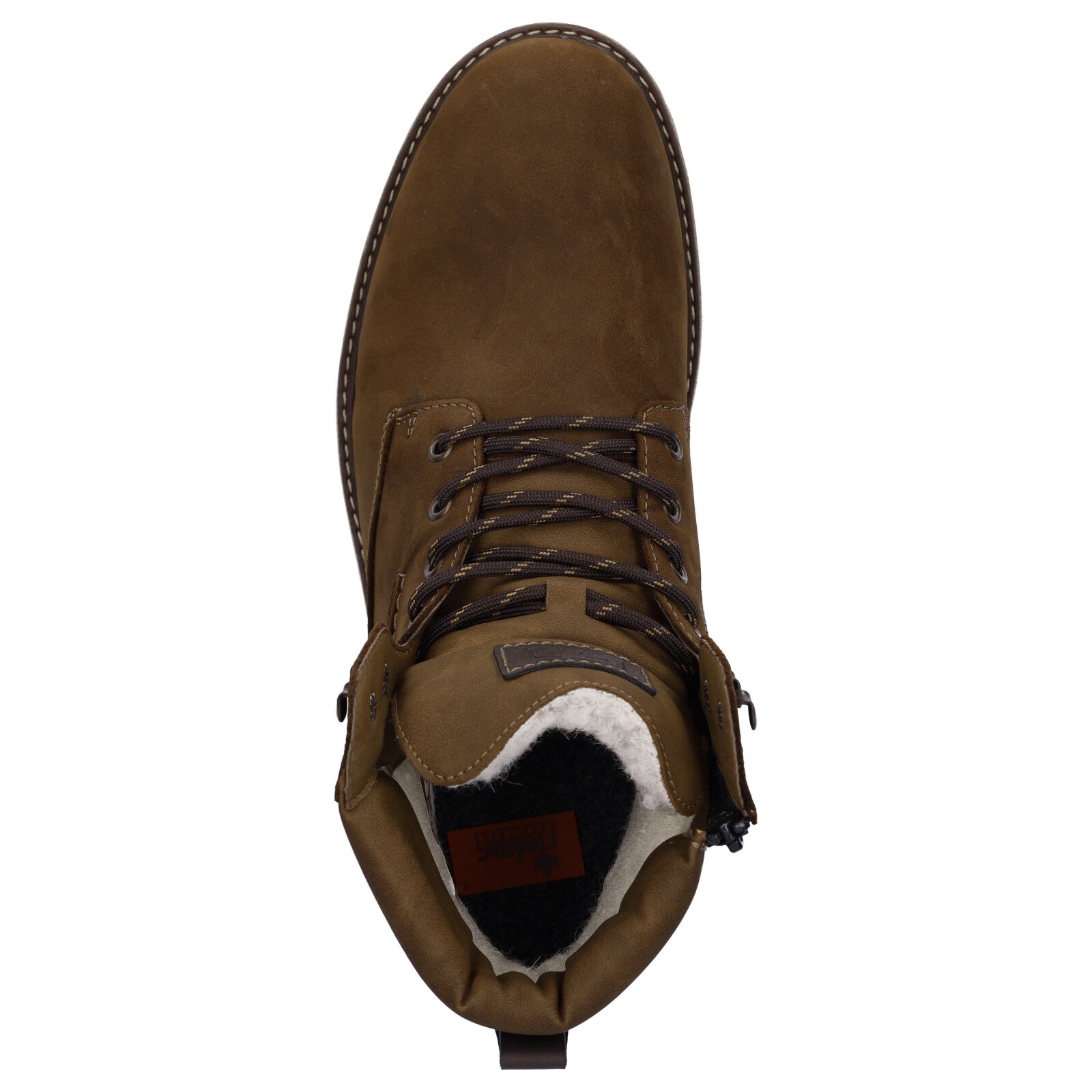 Rieker men's lace-up boot brown