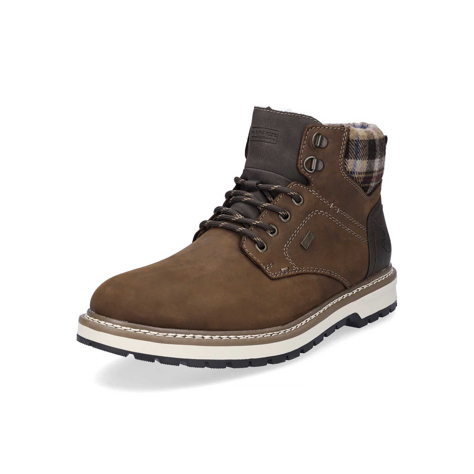 Rieker men's lace-up boot brown