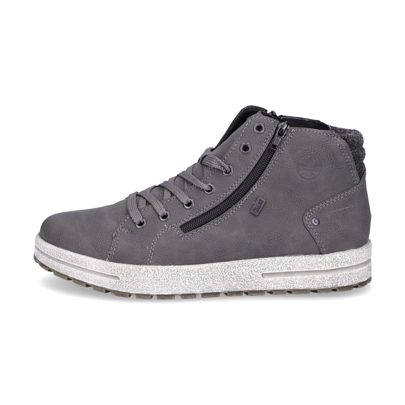 Rieker men's lace-up boot gray