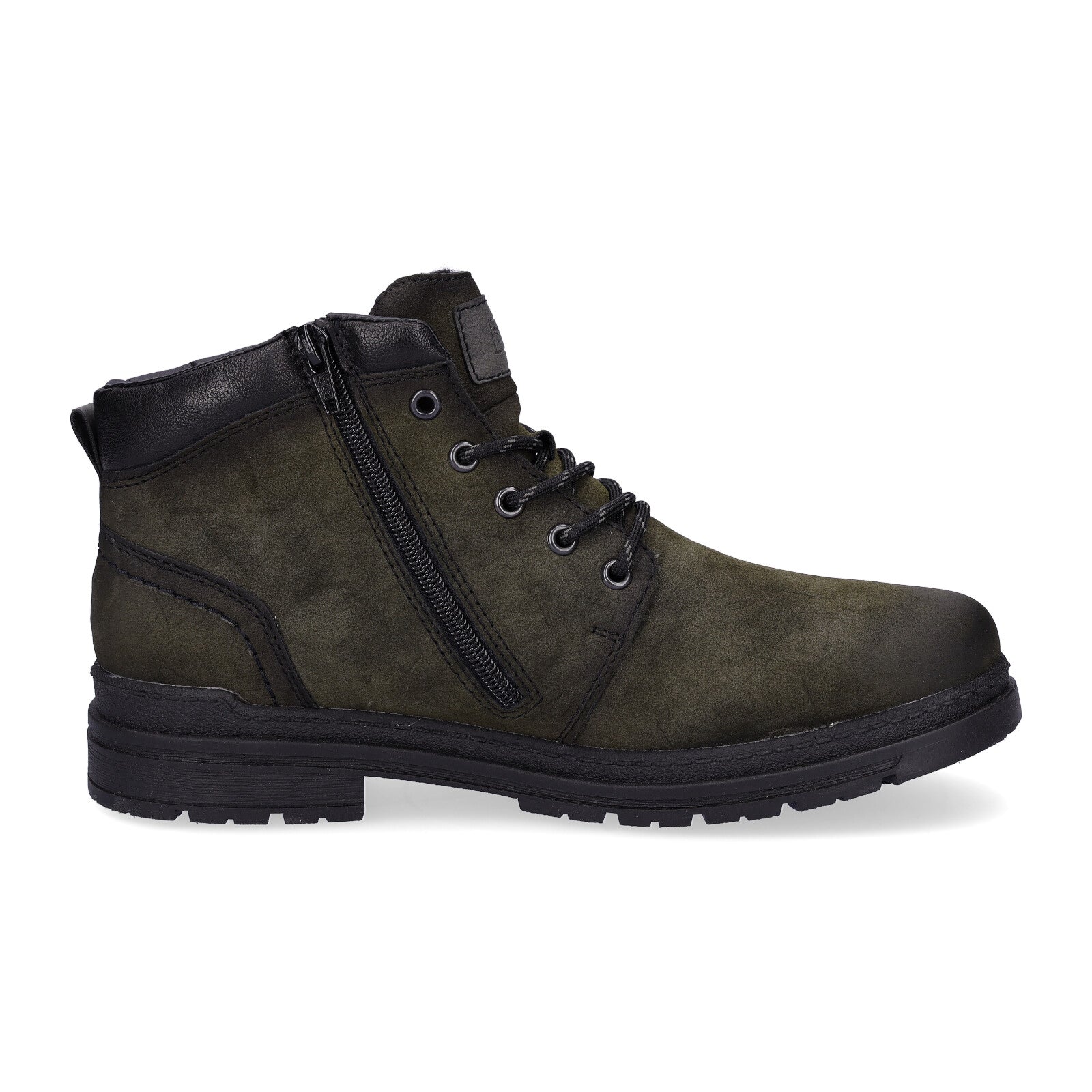 Rieker men's lace-up boot green