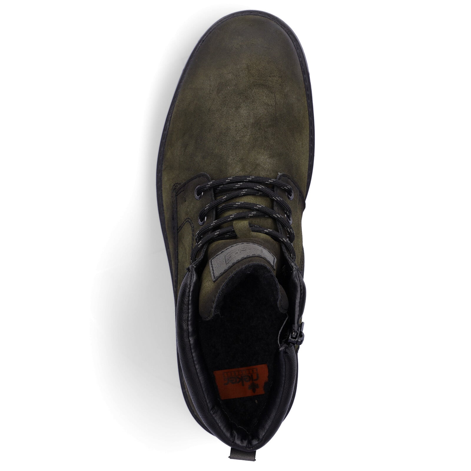 Rieker men's lace-up boot green