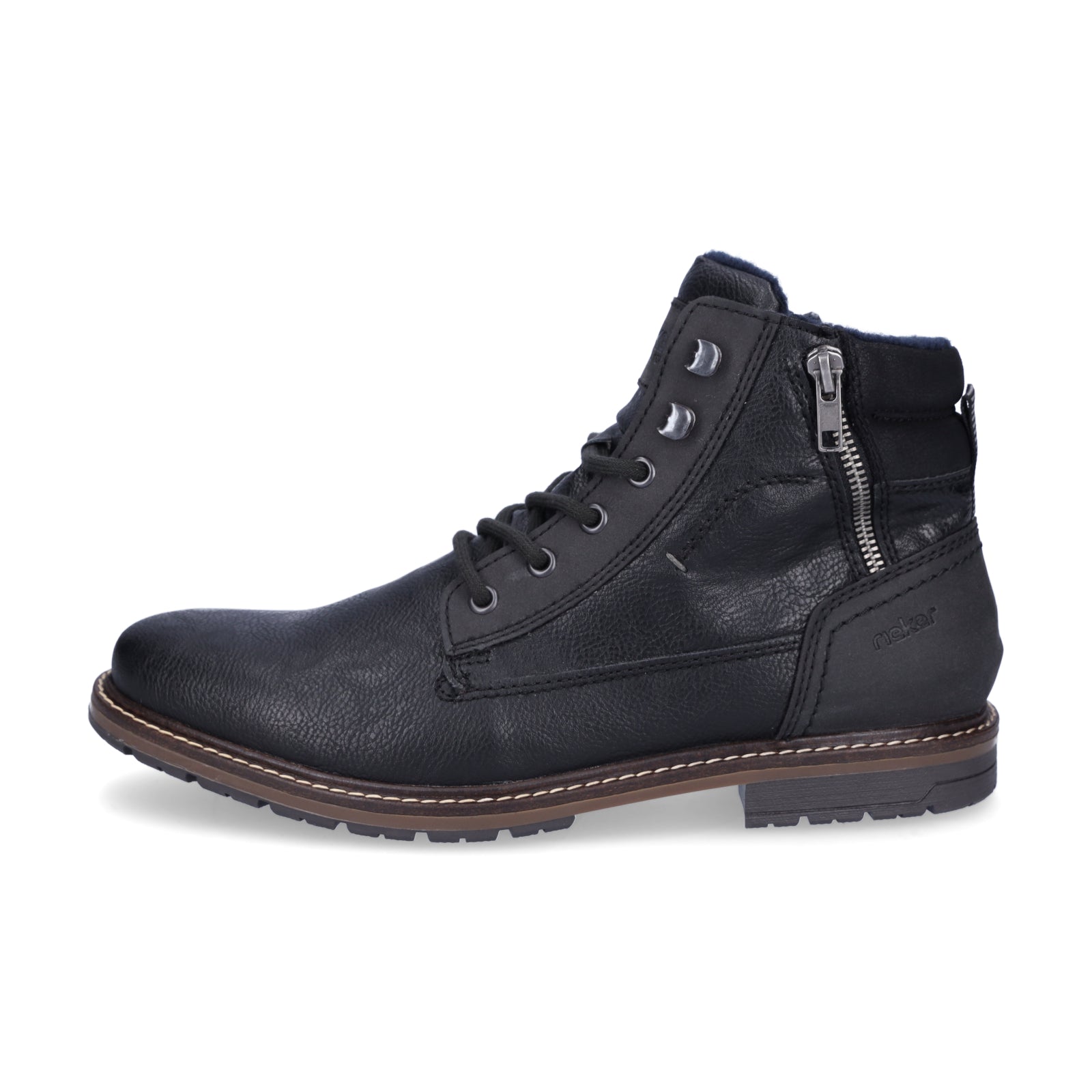 Rieker men's lace-up boot black