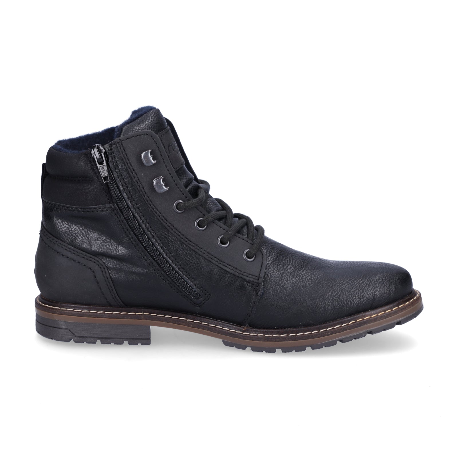 Rieker men's lace-up boot black