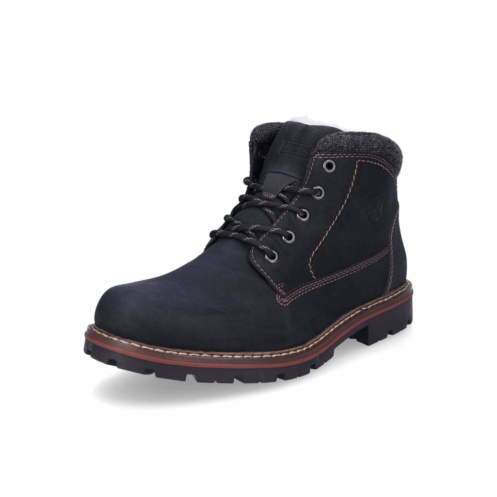 Rieker men's lace-up boot black