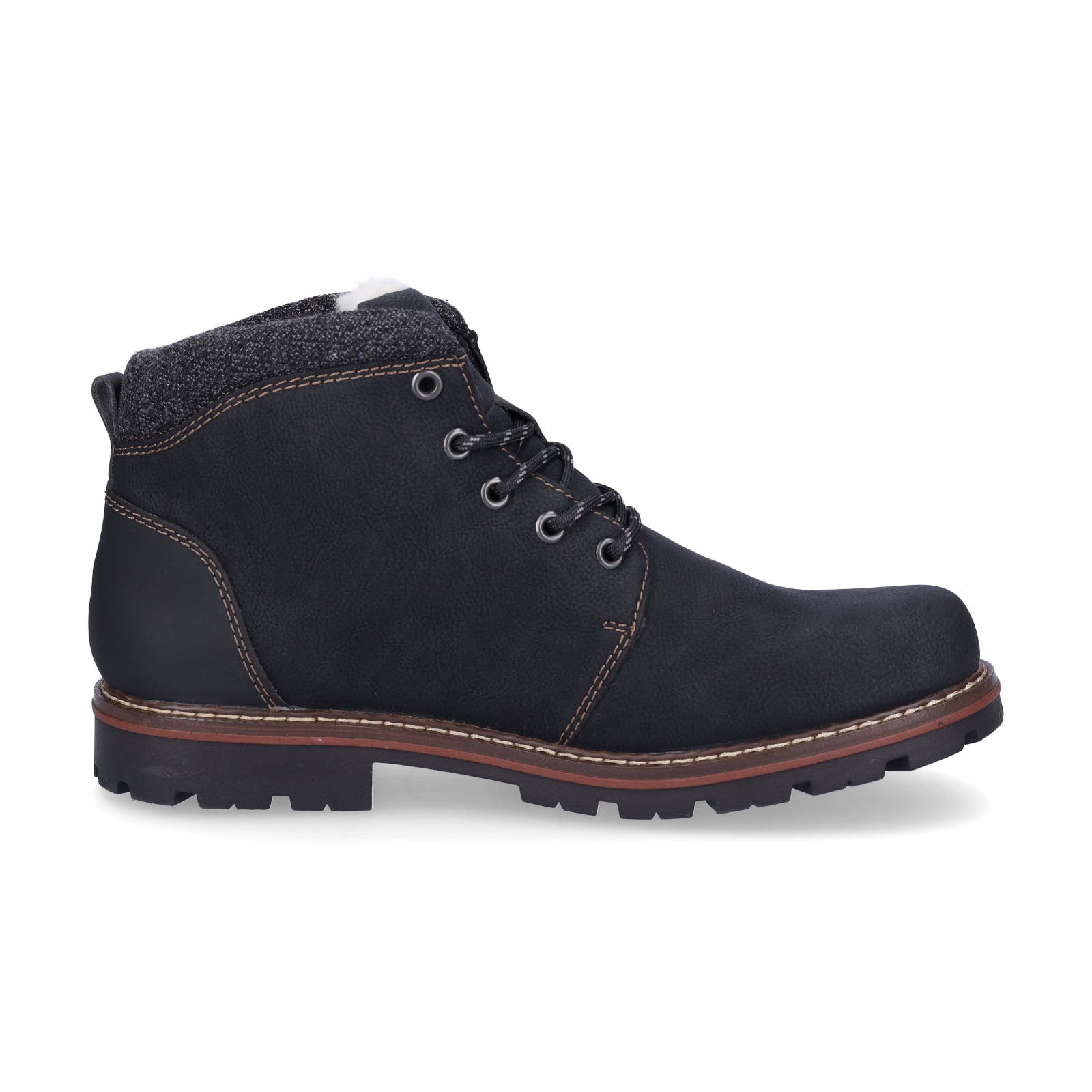 Rieker men's lace-up boot black