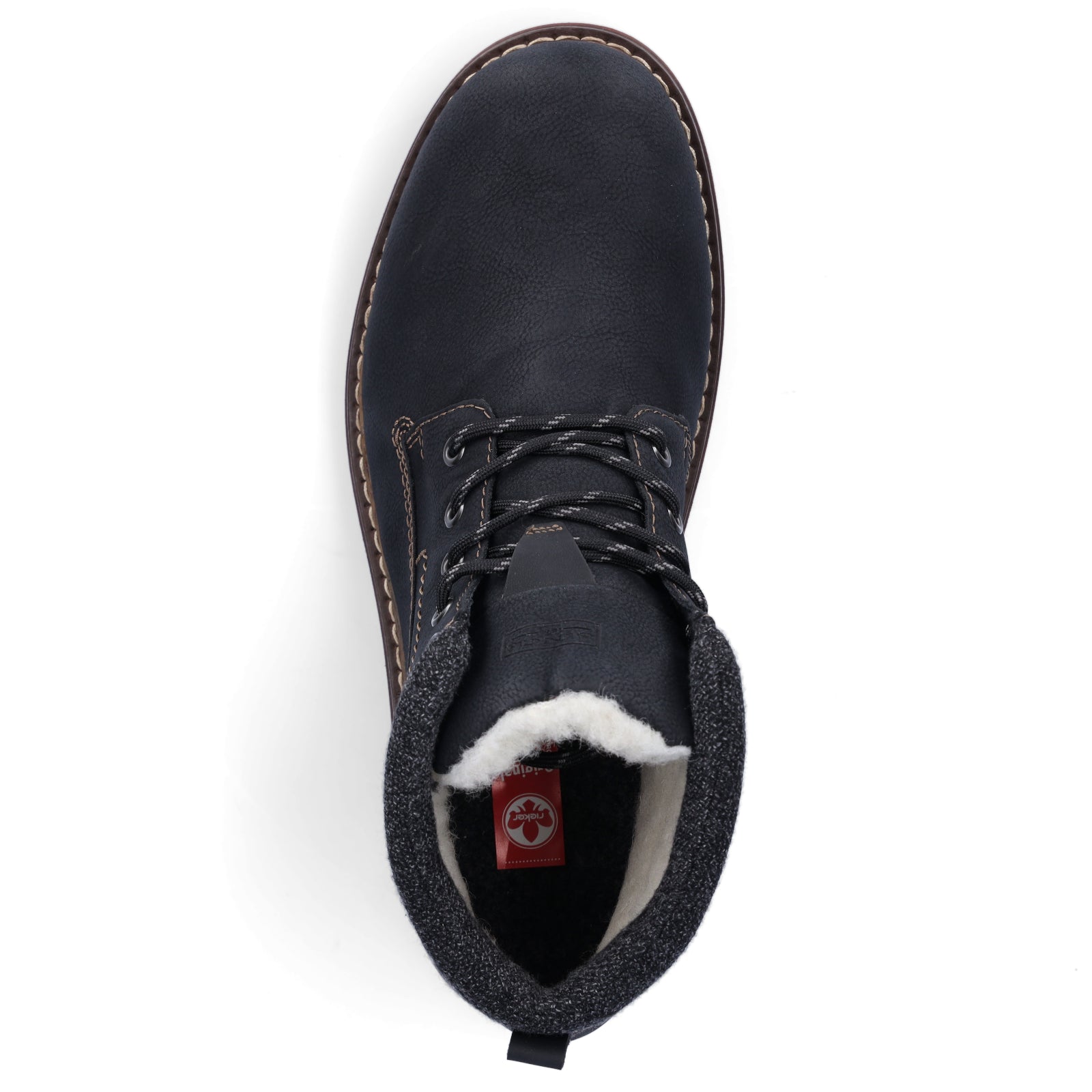 Rieker men's lace-up boot black