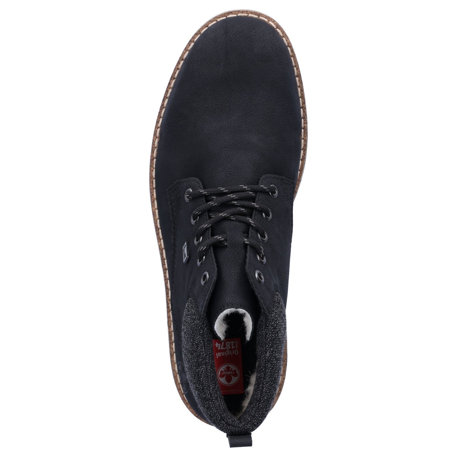 Rieker men's lace-up boot black