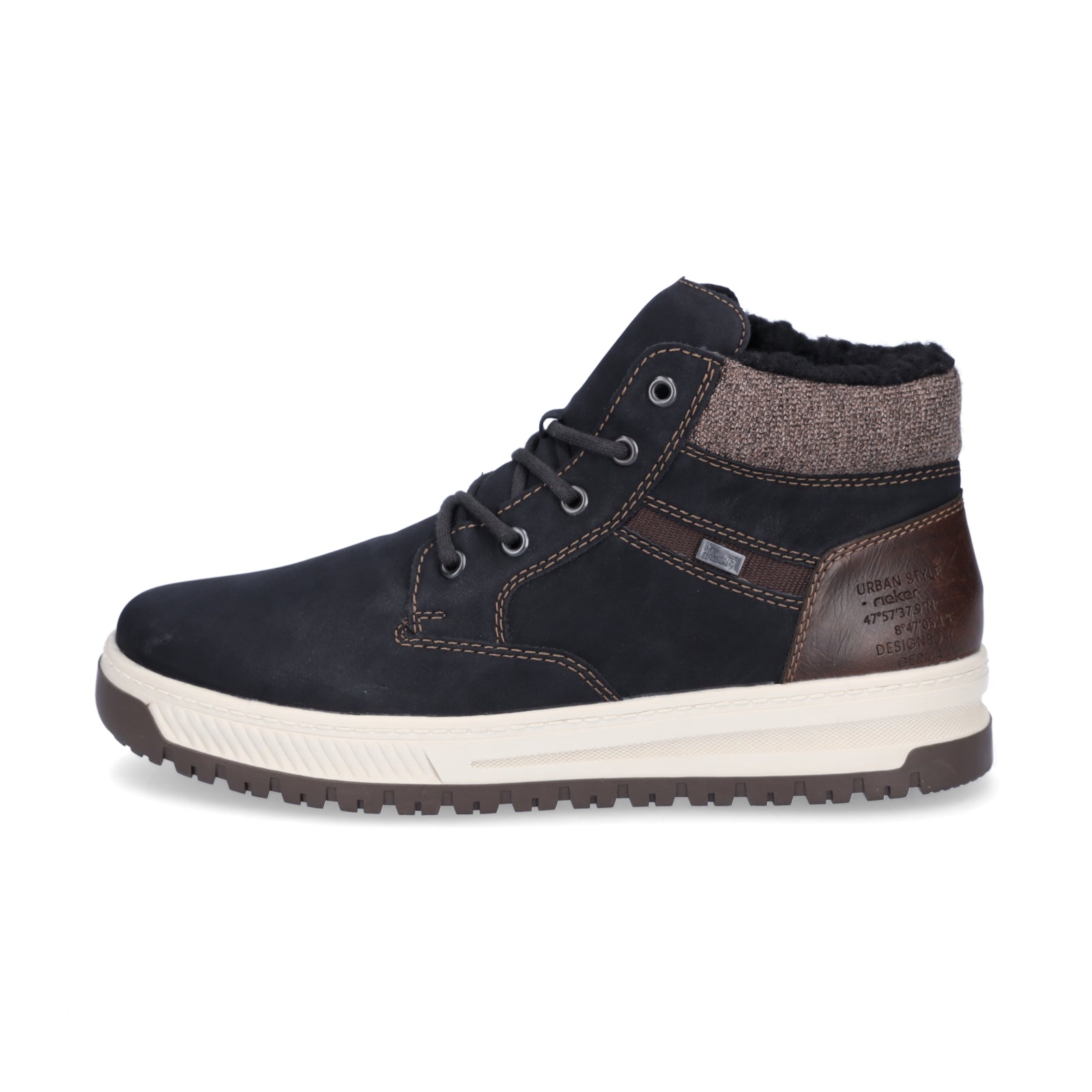 Rieker men's lace-up boot black