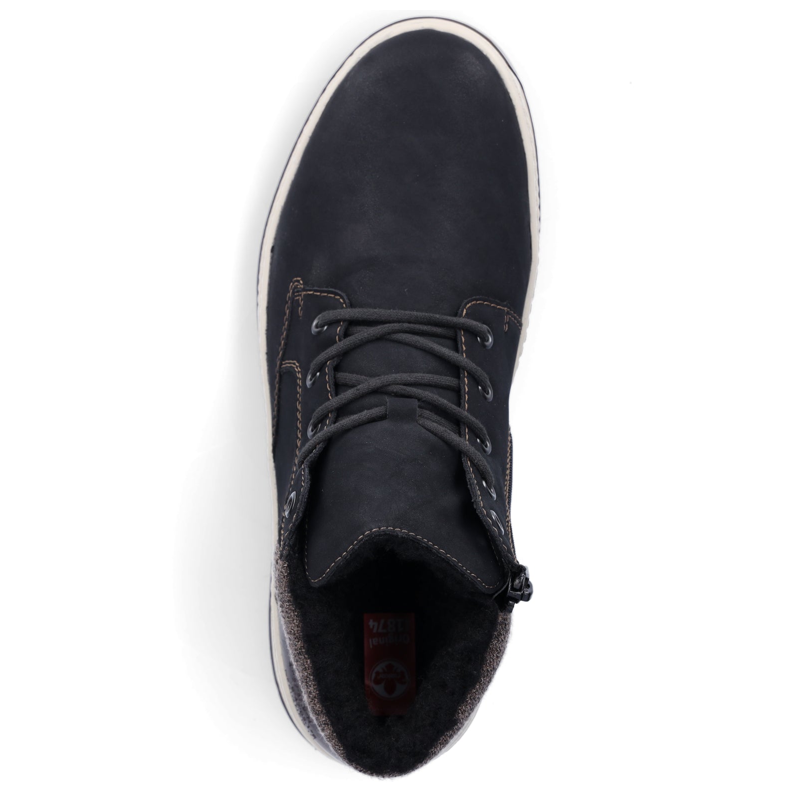 Rieker men's lace-up boot black