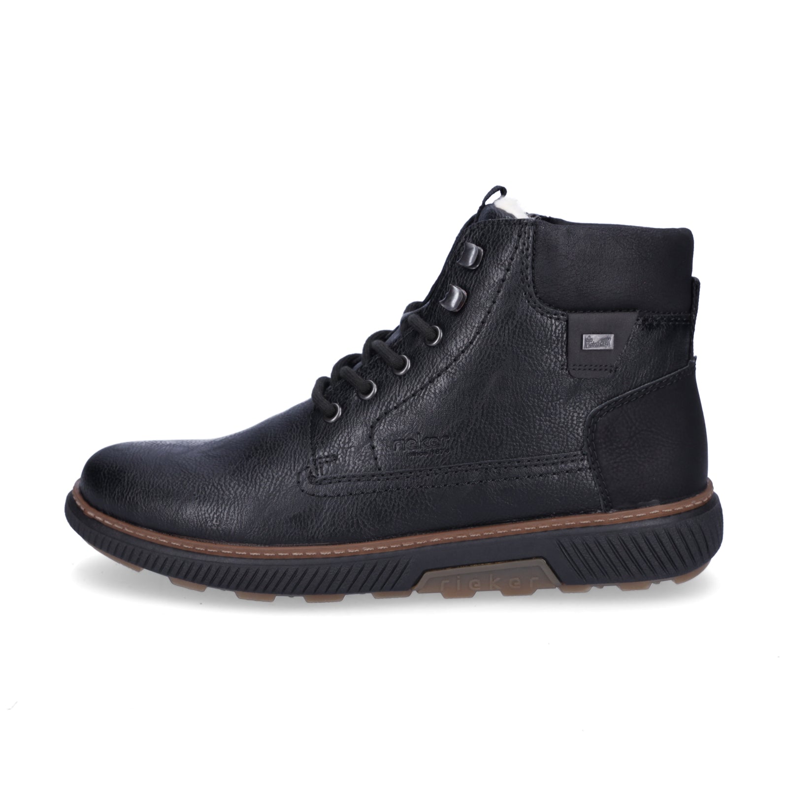 Rieker men's lace-up boot black