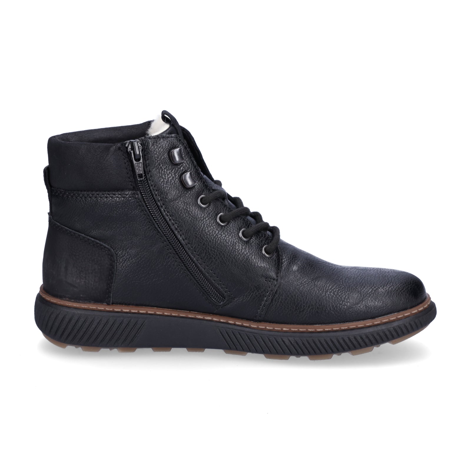 Rieker men's lace-up boot black