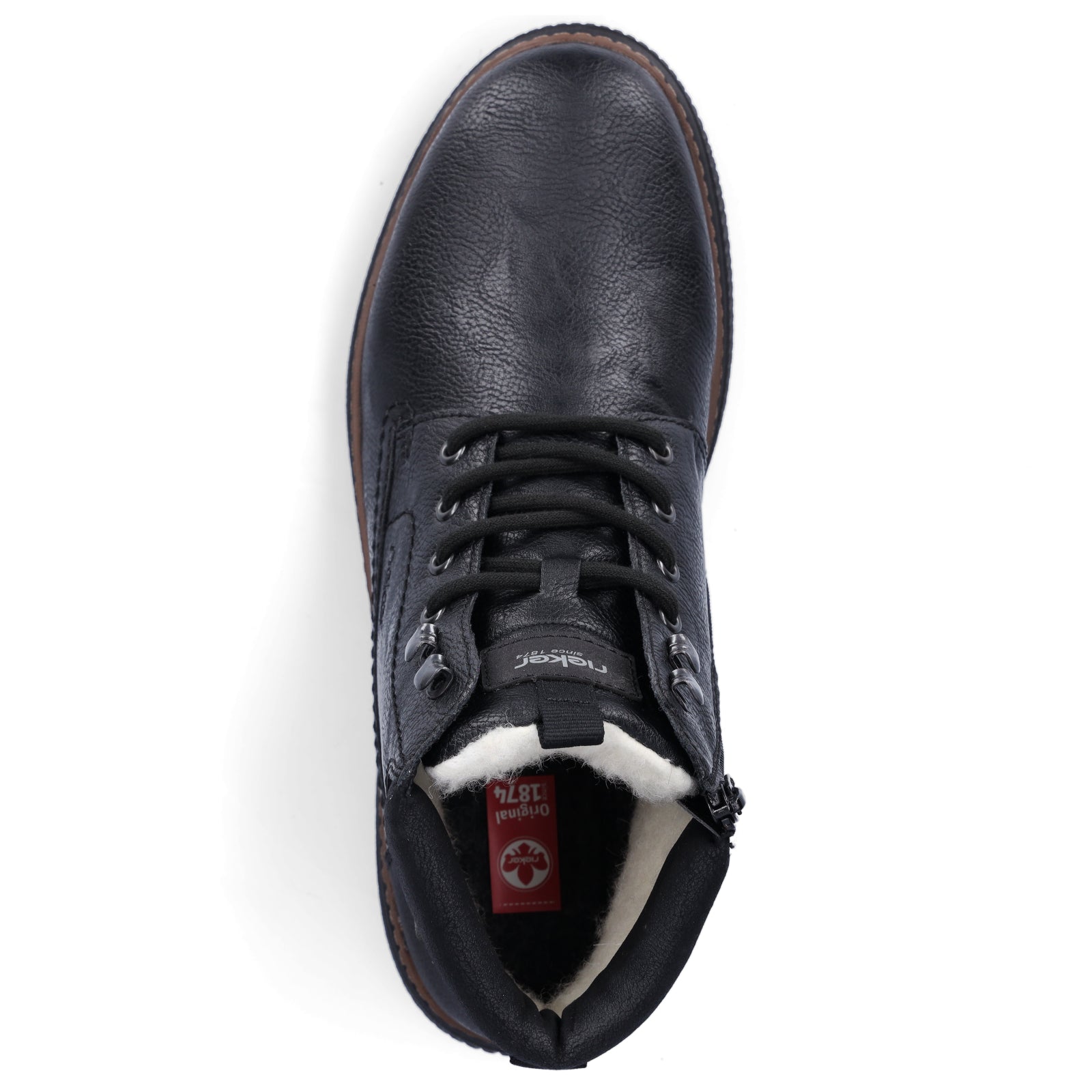 Rieker men's lace-up boot black