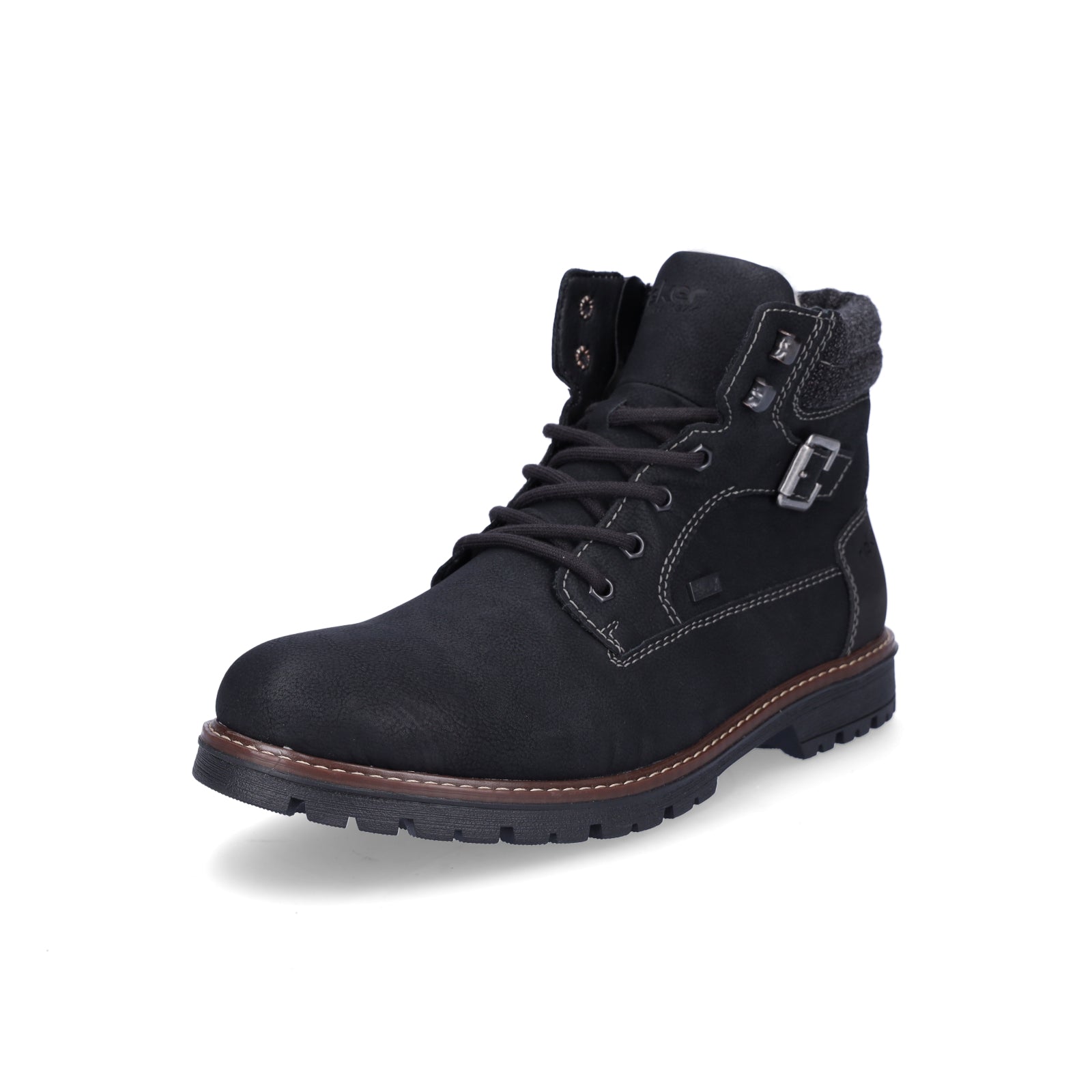 Rieker men's lace-up boot black