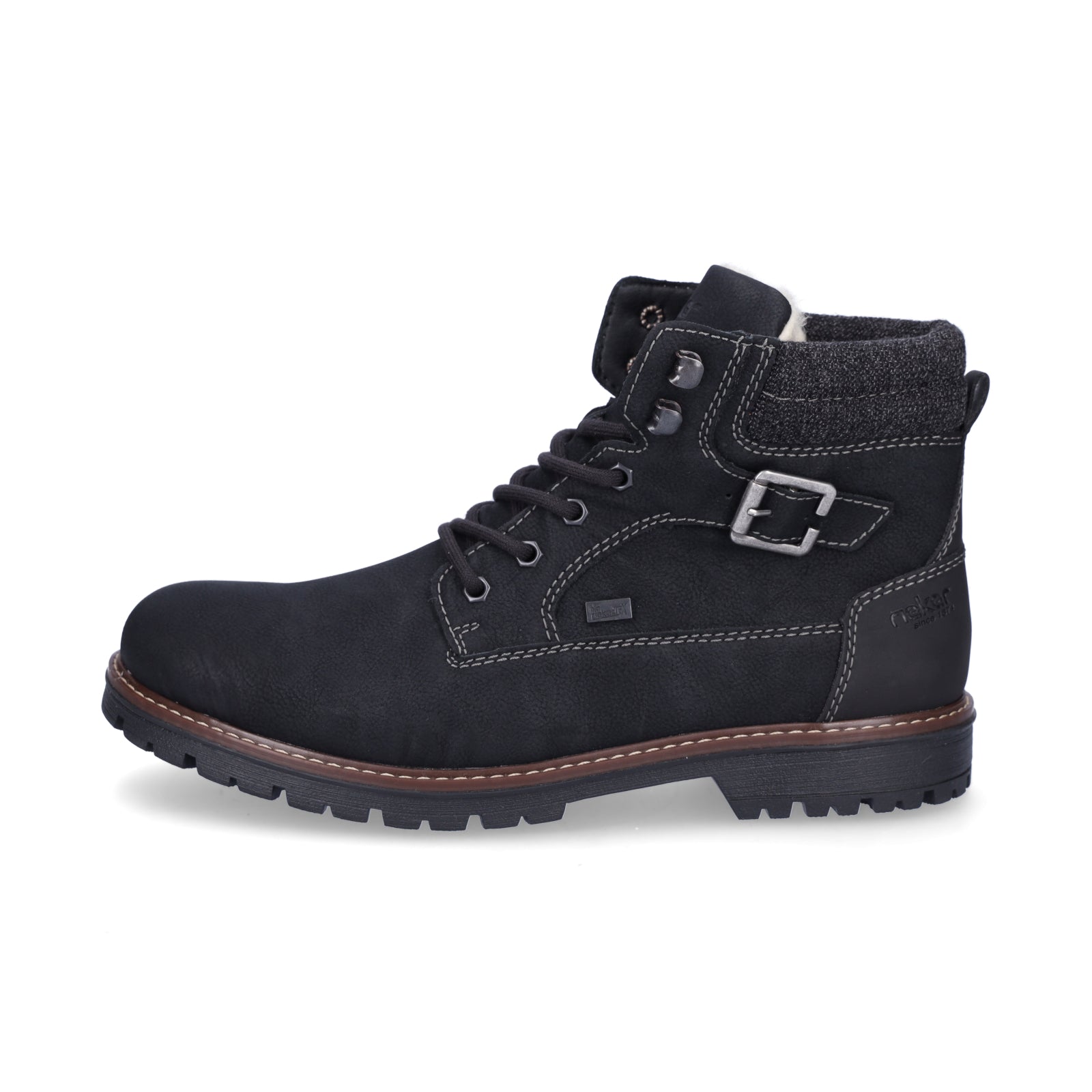 Rieker men's lace-up boot black