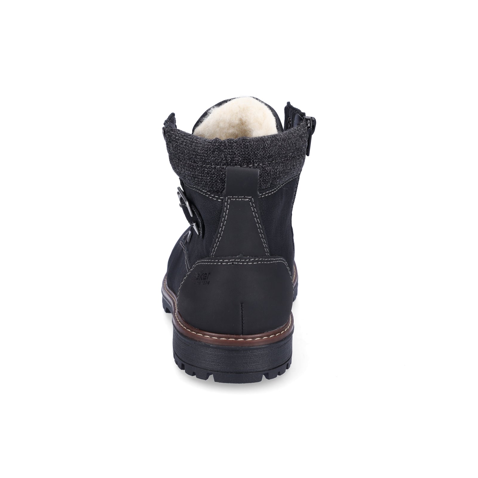 Rieker men's lace-up boot black