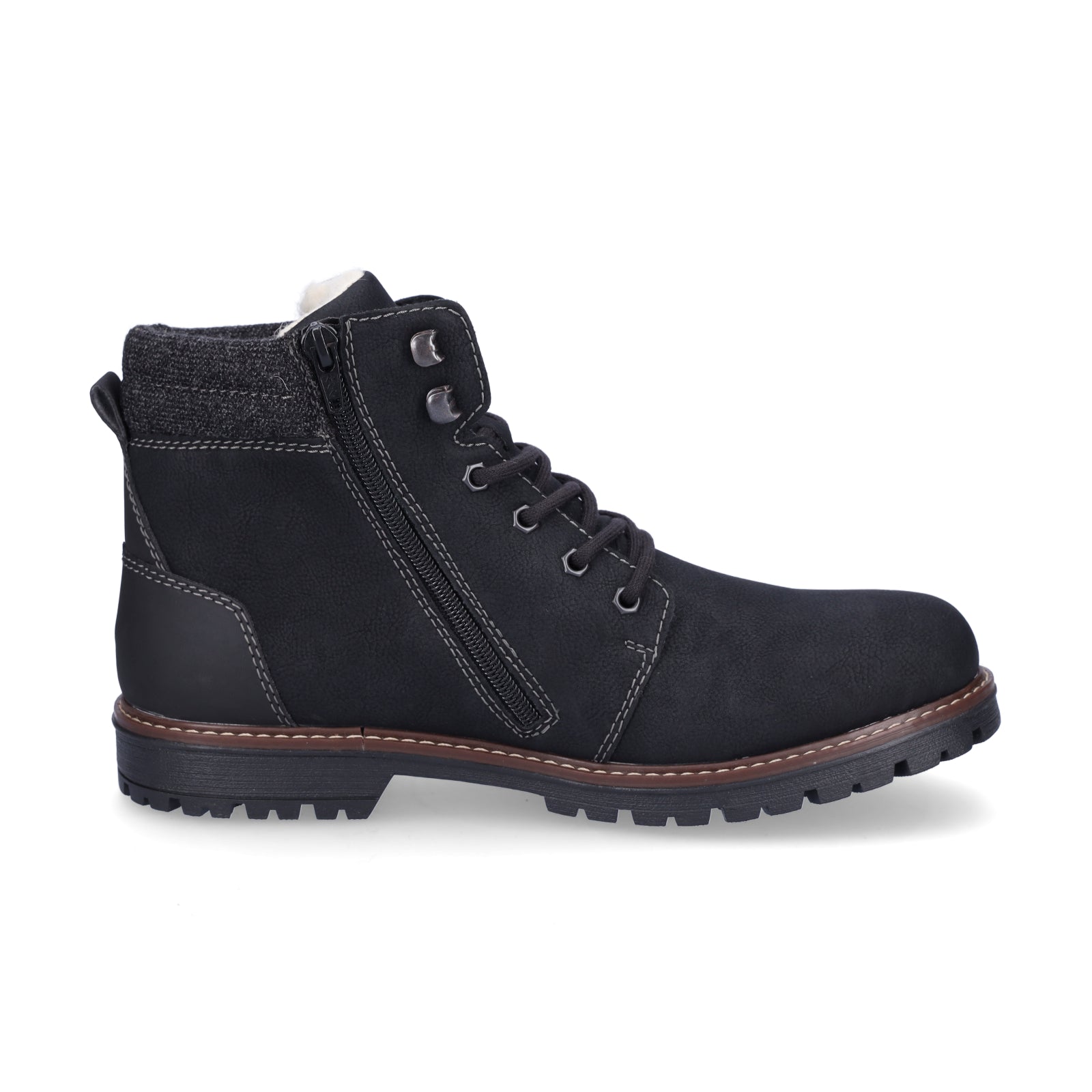 Rieker men's lace-up boot black