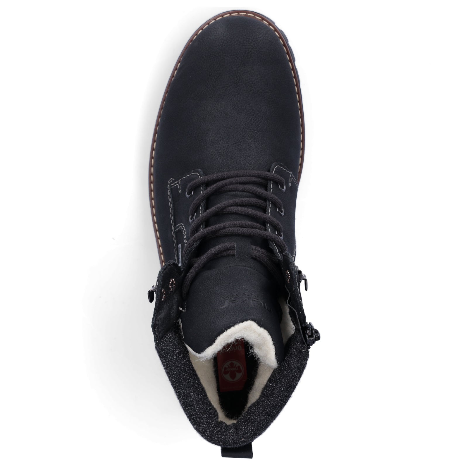 Rieker men's lace-up boot black