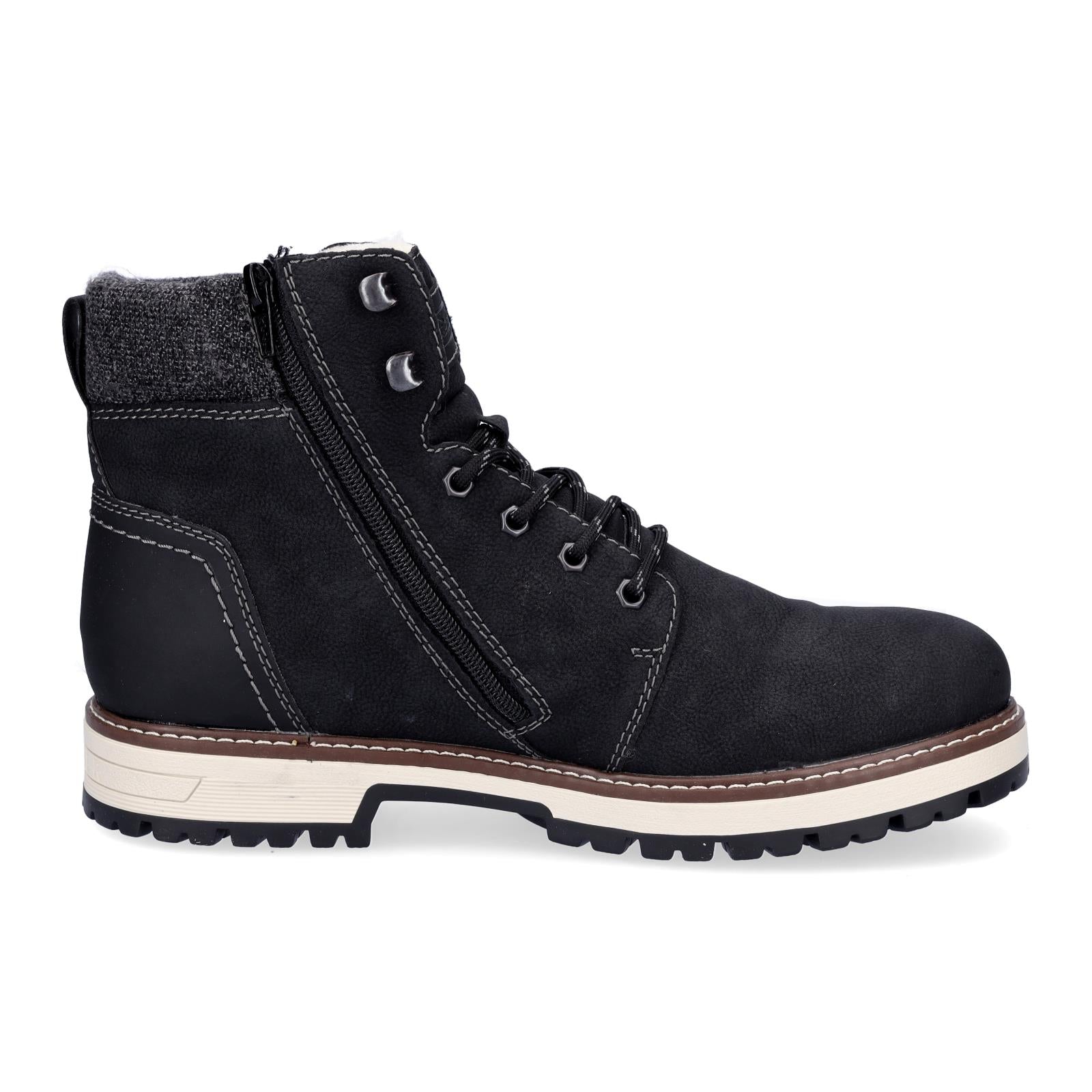 Rieker men's lace-up boot black
