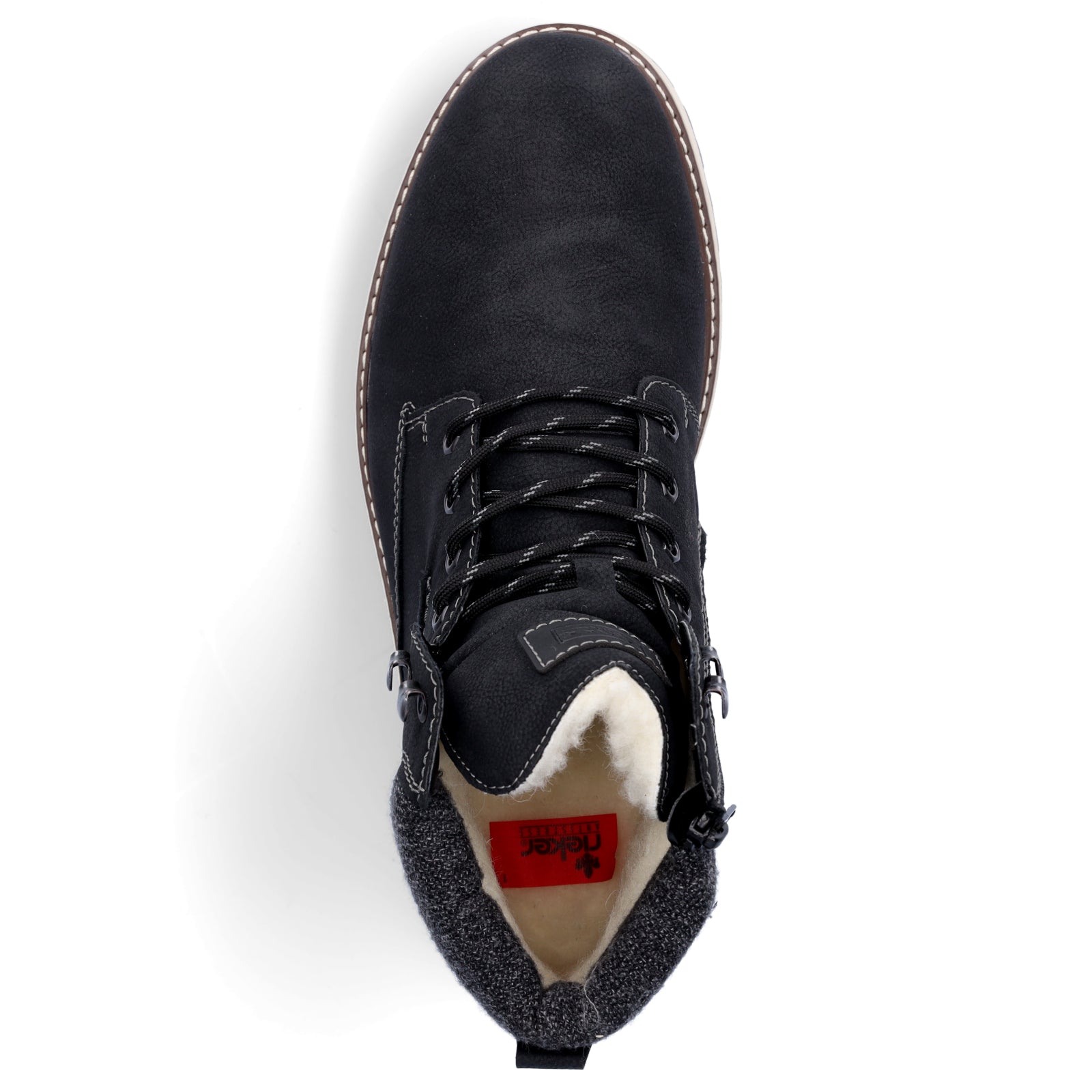 Rieker men's lace-up boot black