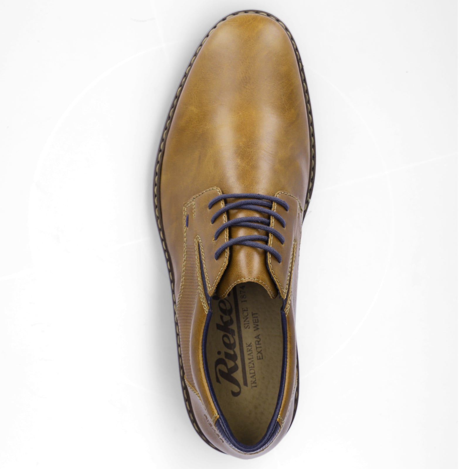 Rieker men's business lace-up shoe brown