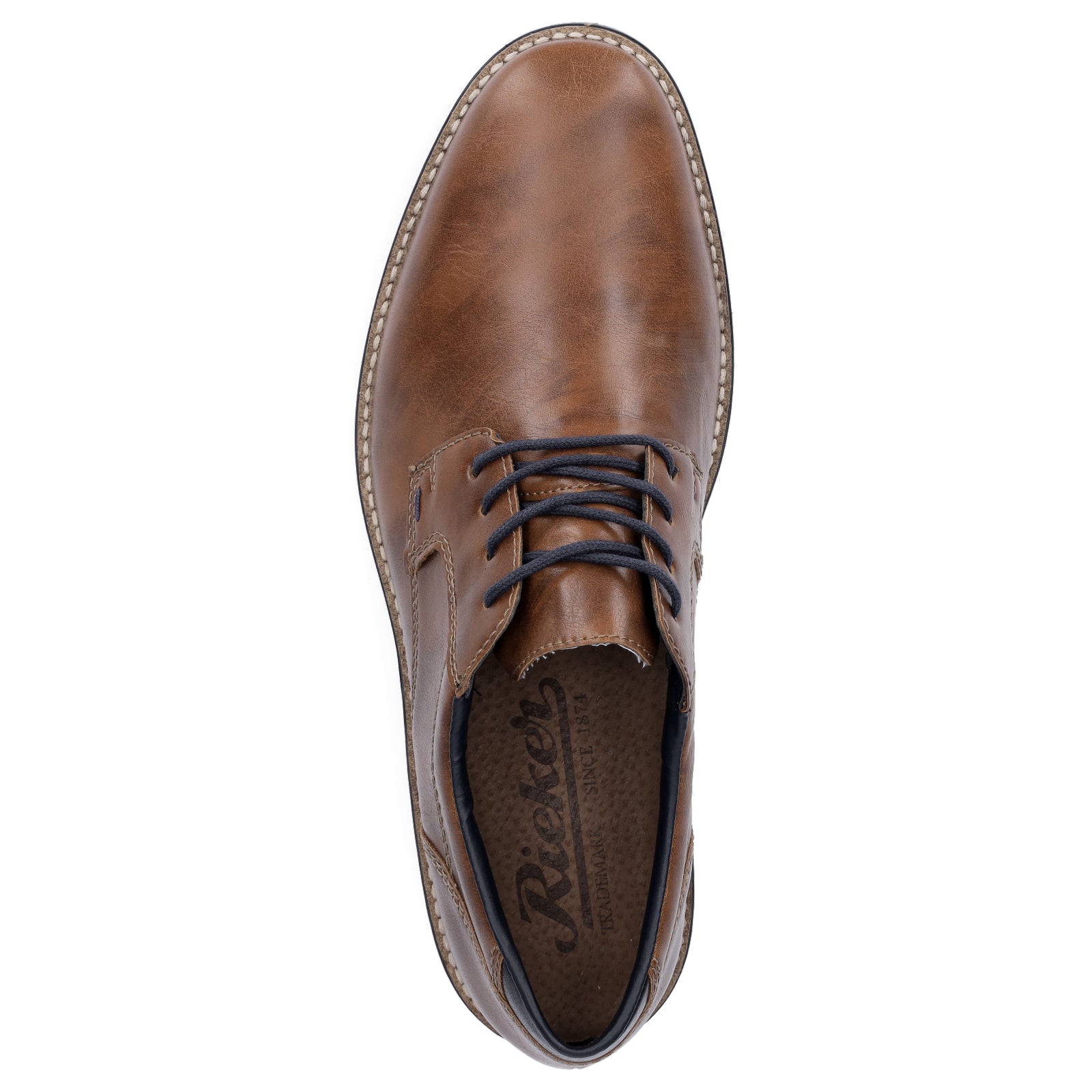Rieker men's lace-up shoe brown