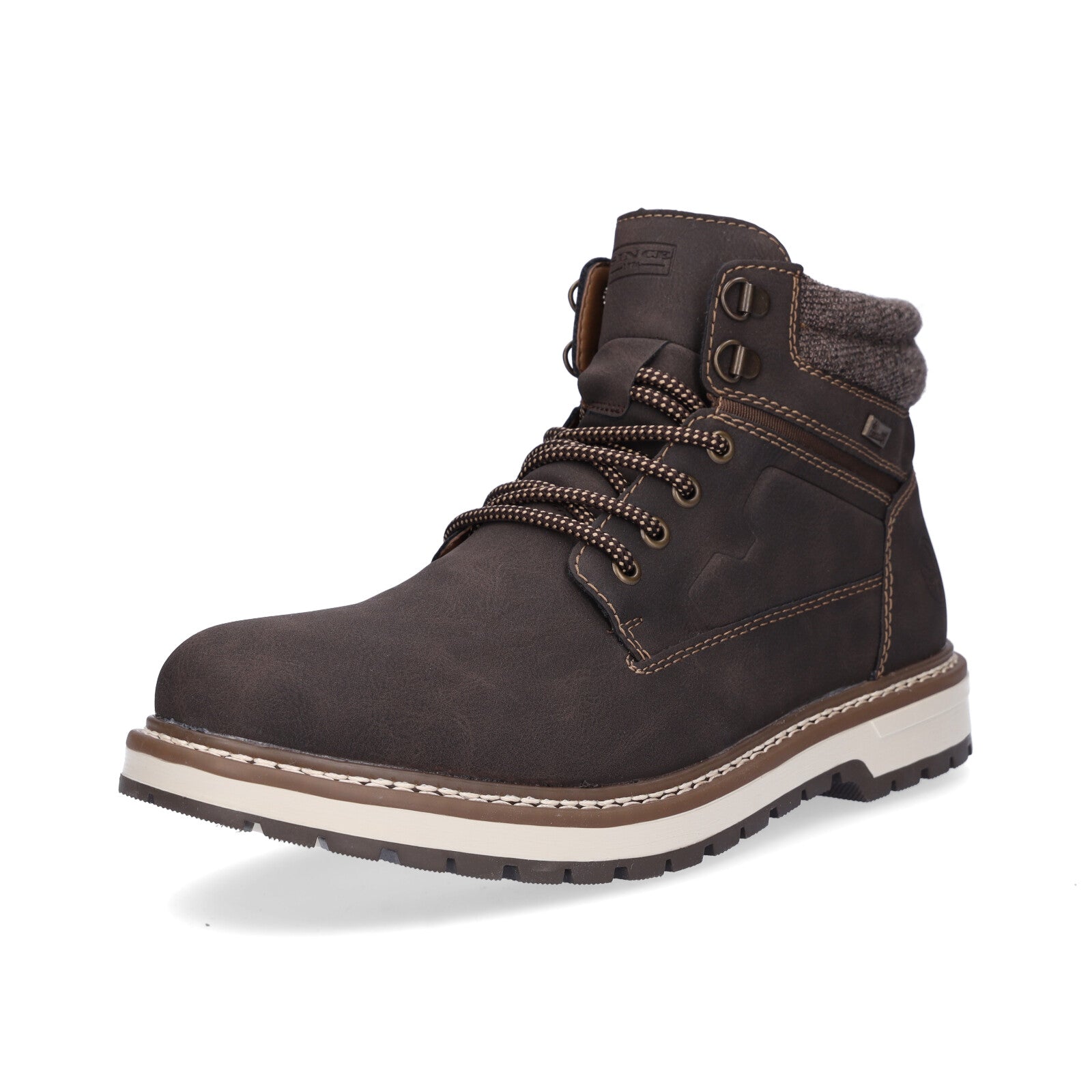 Rieker men's lace-up boot brown