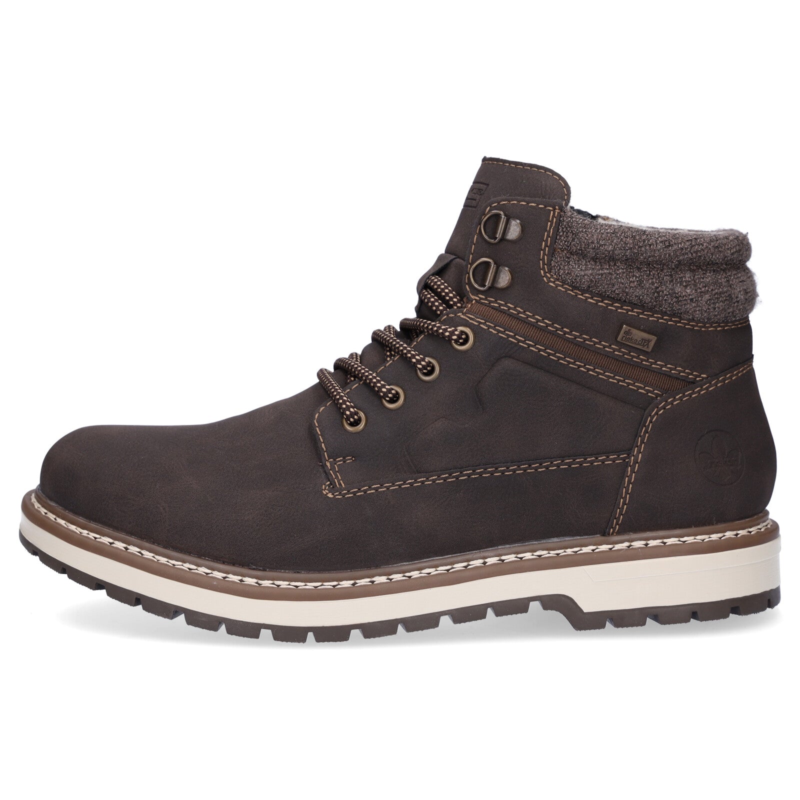 Rieker men's lace-up boot brown