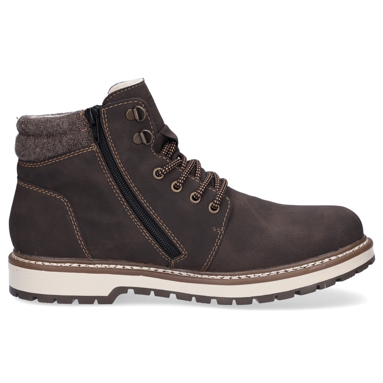 Rieker men's lace-up boot brown