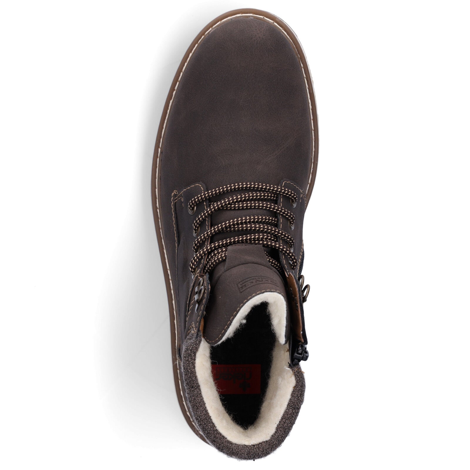 Rieker men's lace-up boot brown
