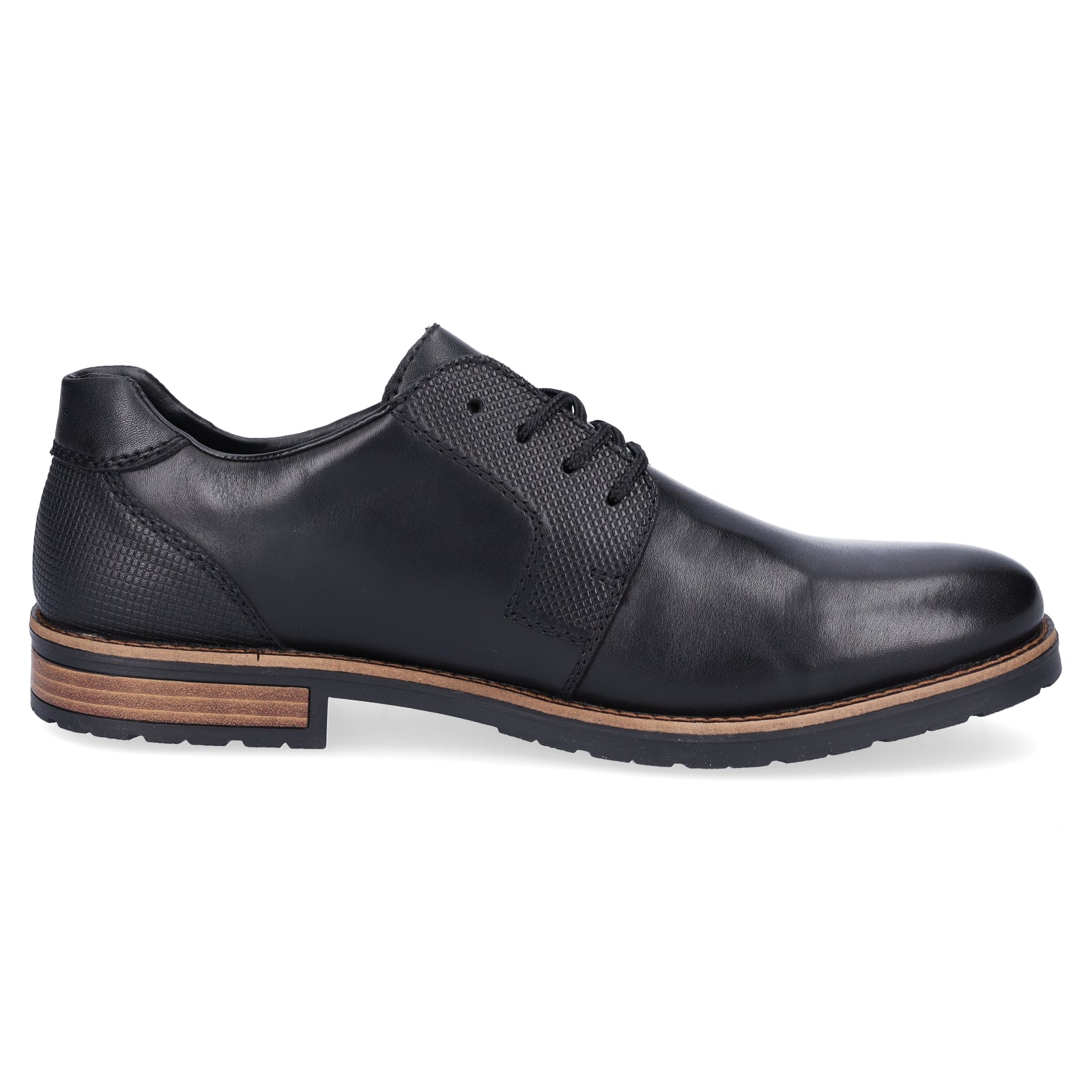 Rieker men's business lace-up shoe black