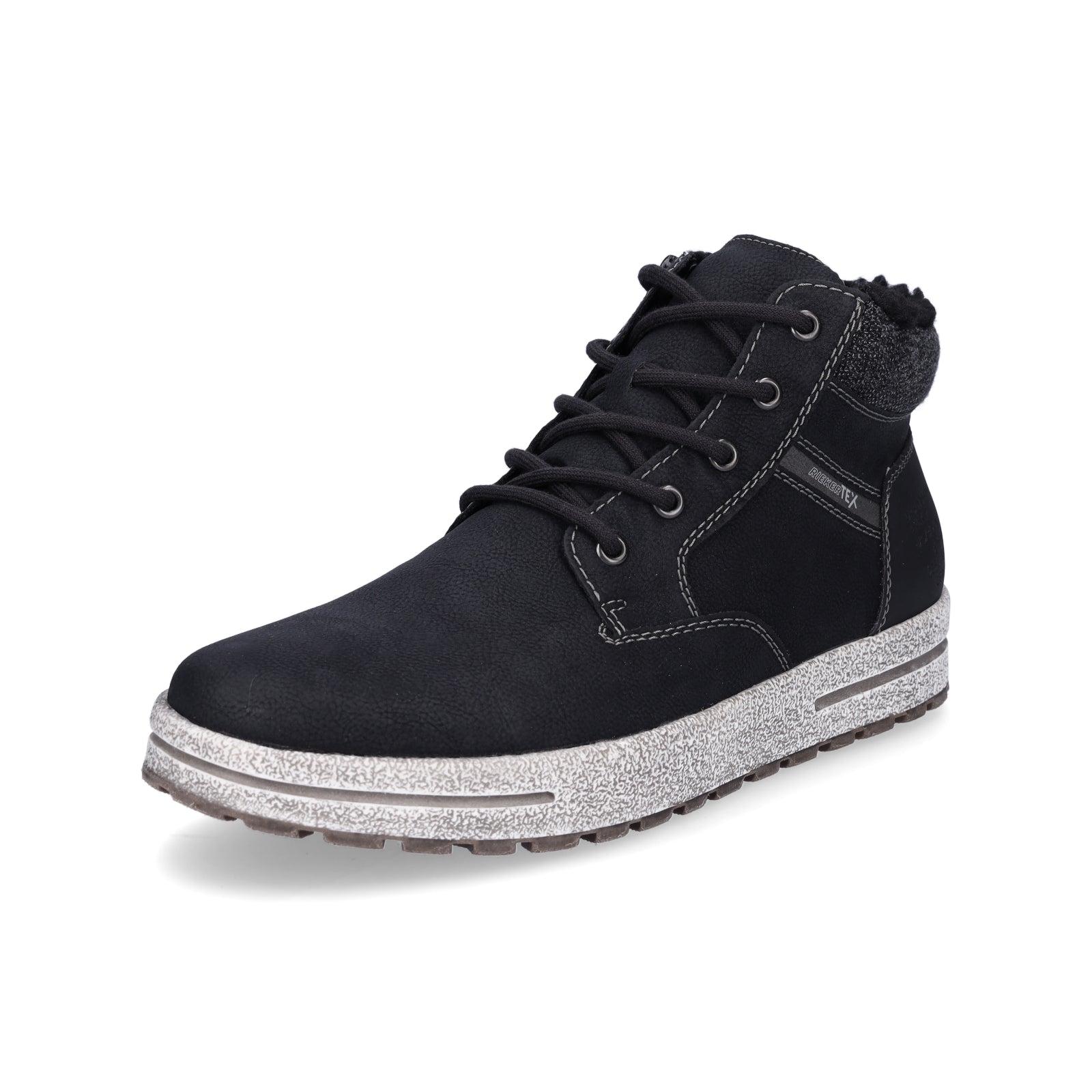 Rieker men's winter lace-up boot black