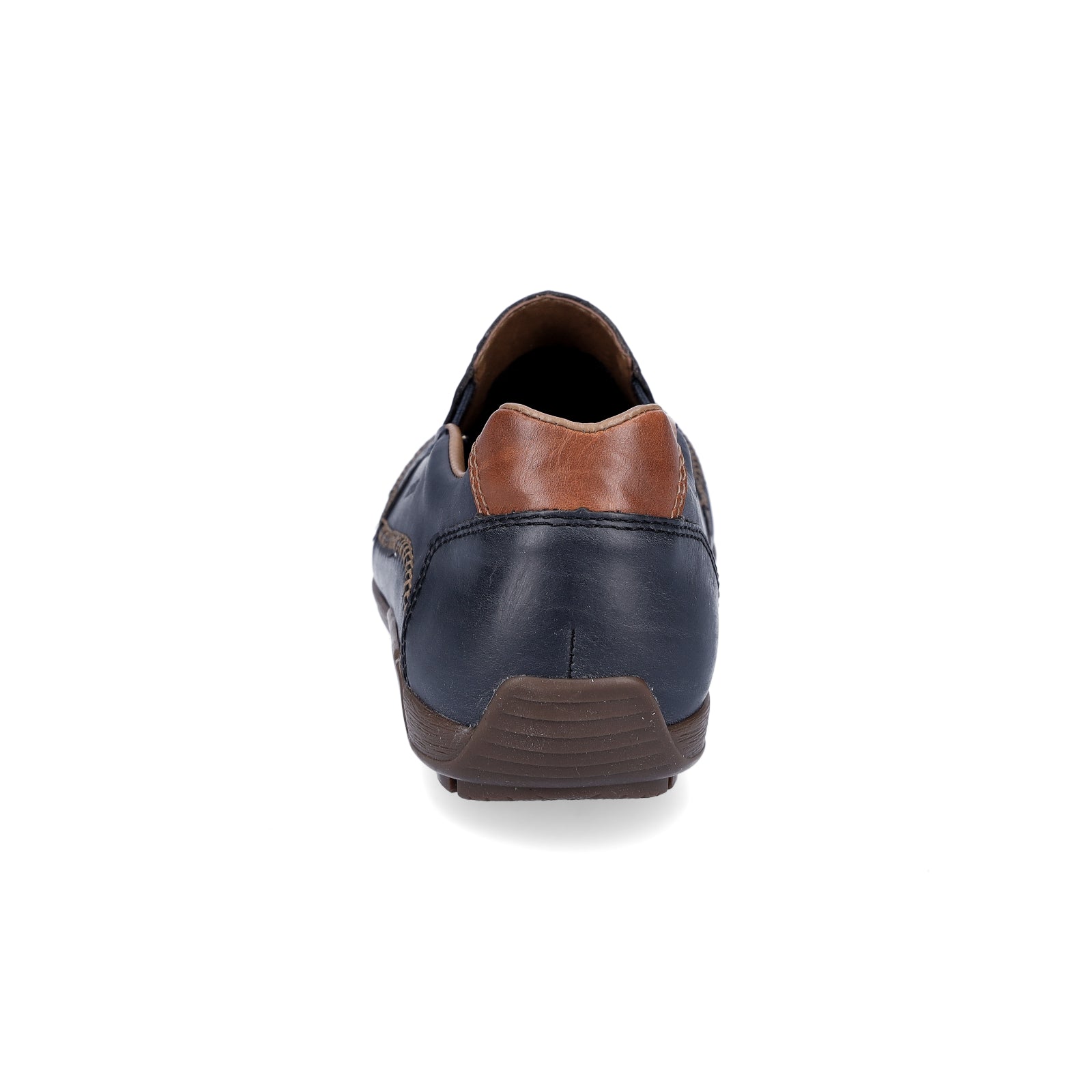 Rieker Herren Leder Slipper blau