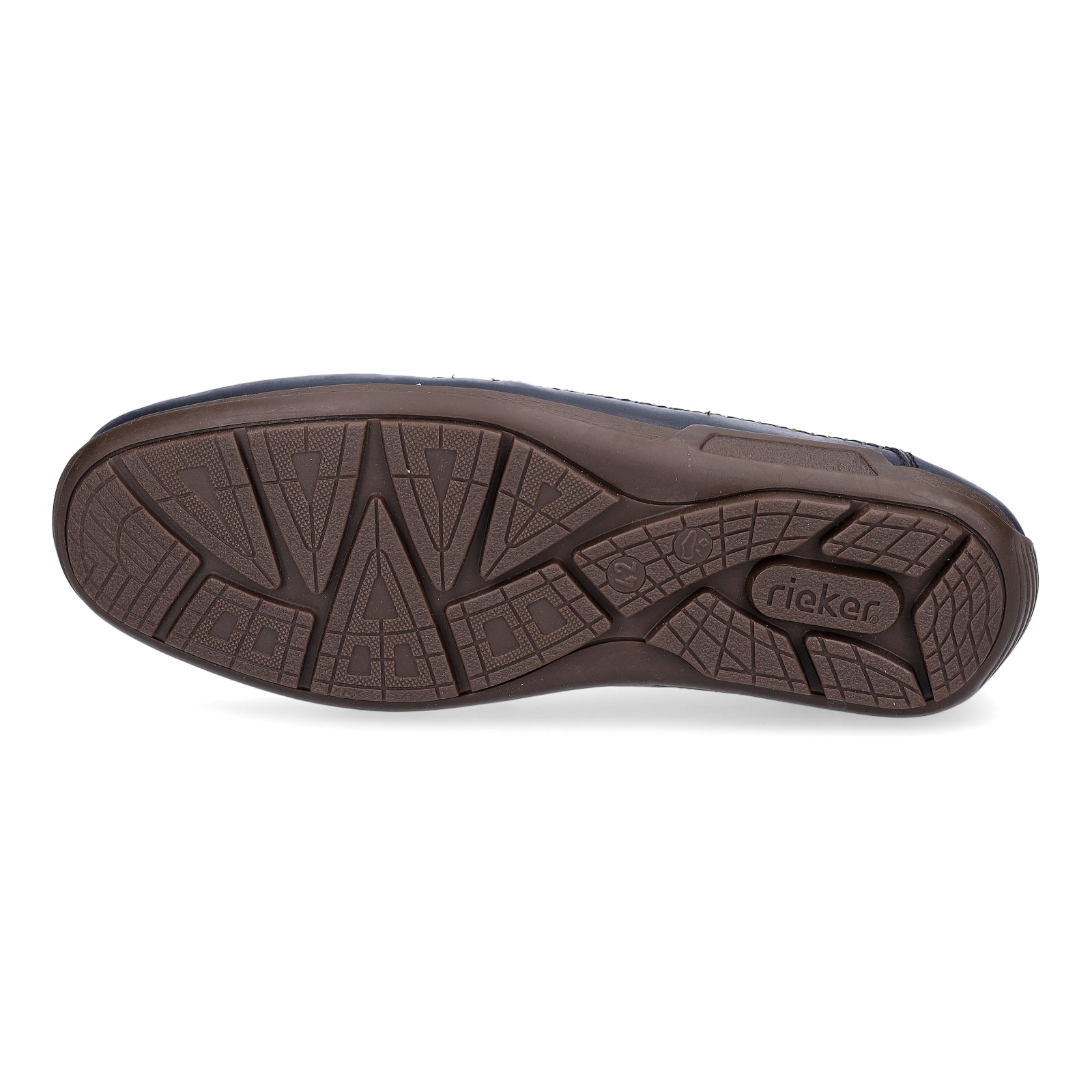 Rieker Herren Leder Slipper blau