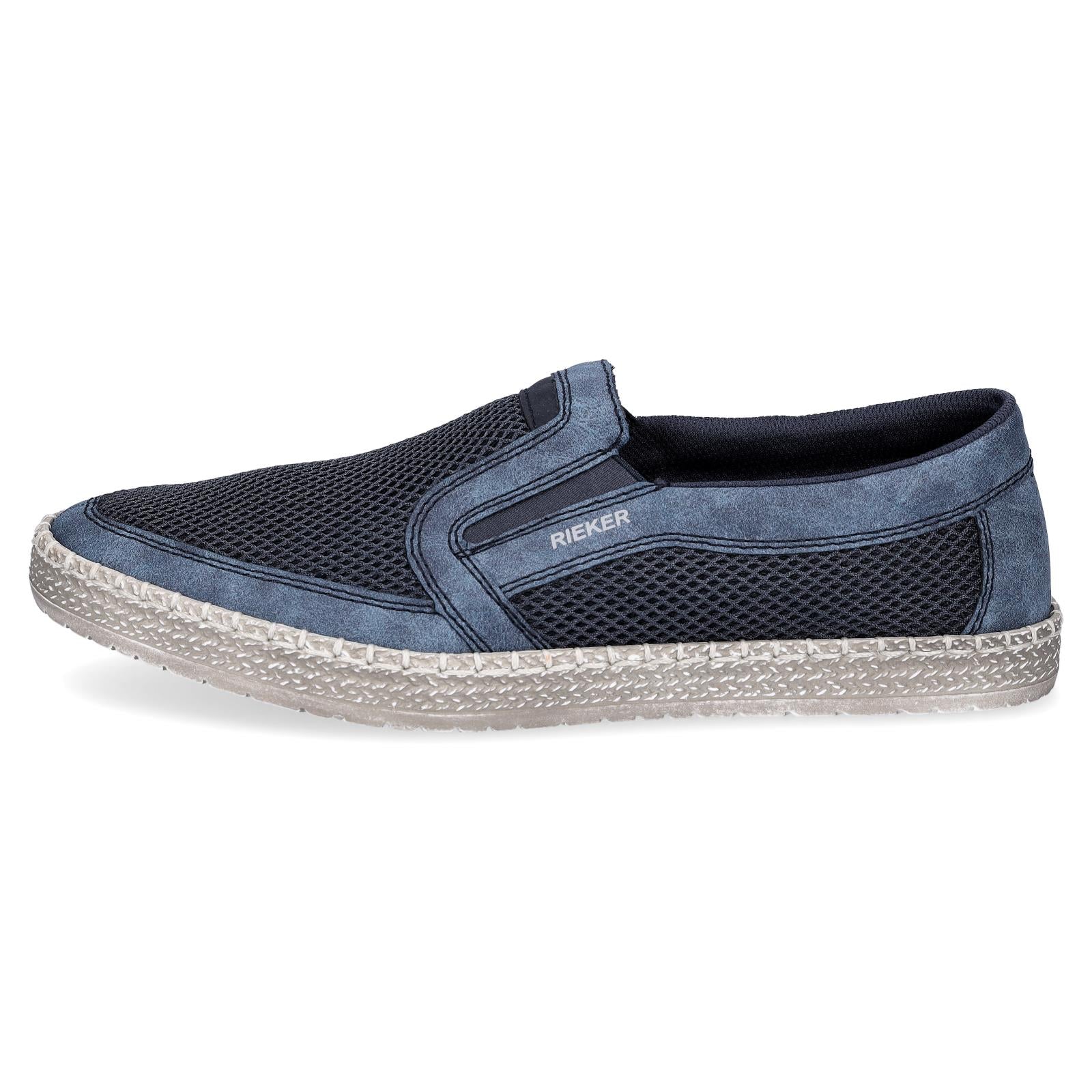 Rieker Herren Slipper blau