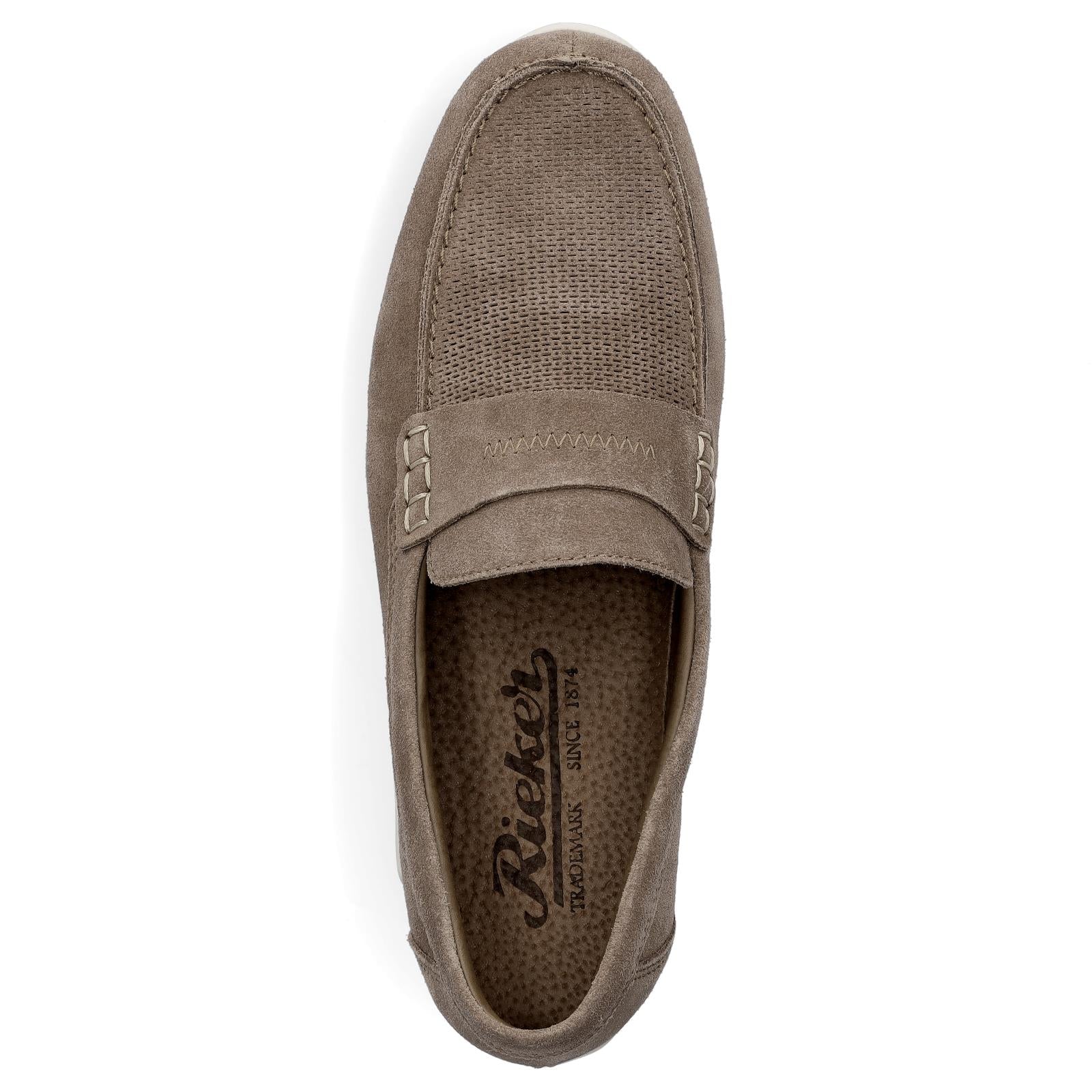 Rieker Herren Leder Slipper beige