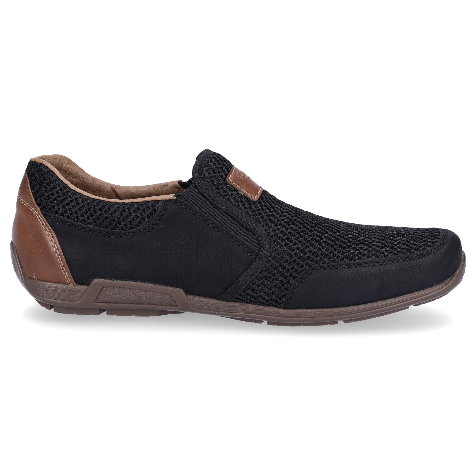 Rieker Herren Slipper schwarz