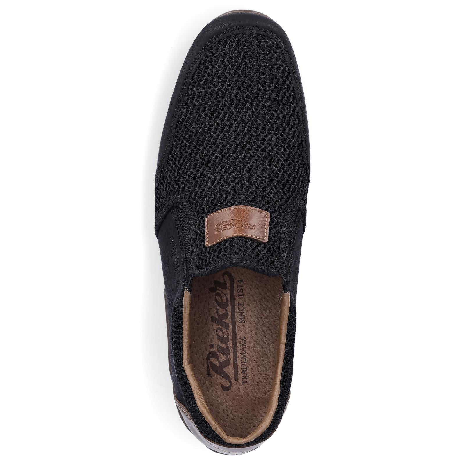 Rieker Herren Slipper schwarz