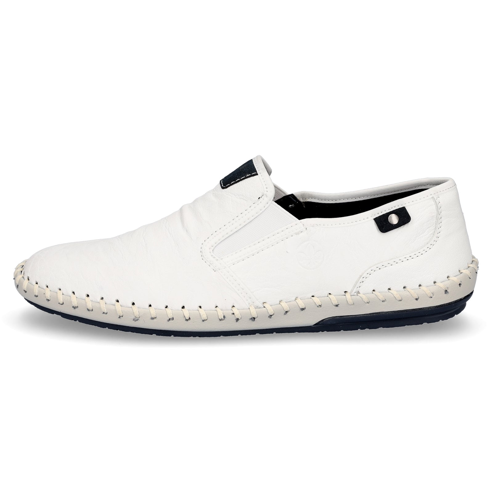 Rieker Herren Slipper weiß
