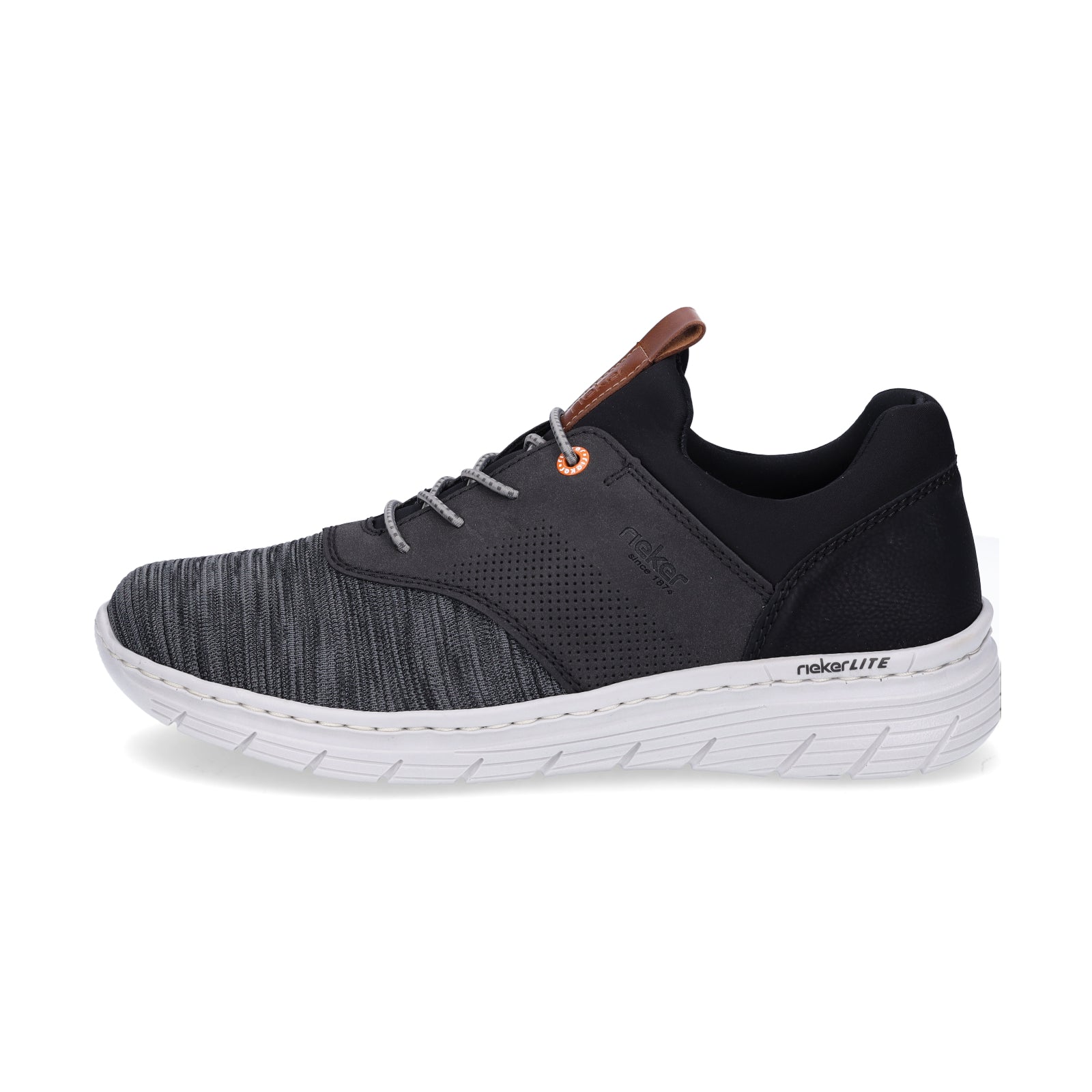Rieker men's slip-on sneakers black